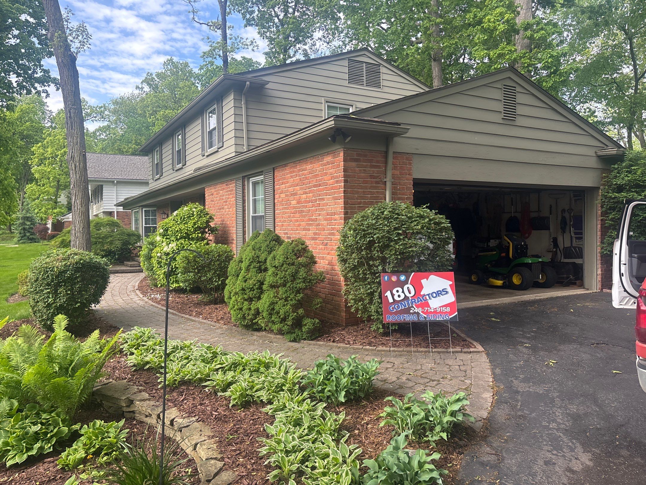 Roof Replacement using Owens Corning Teak by 180 Contractors