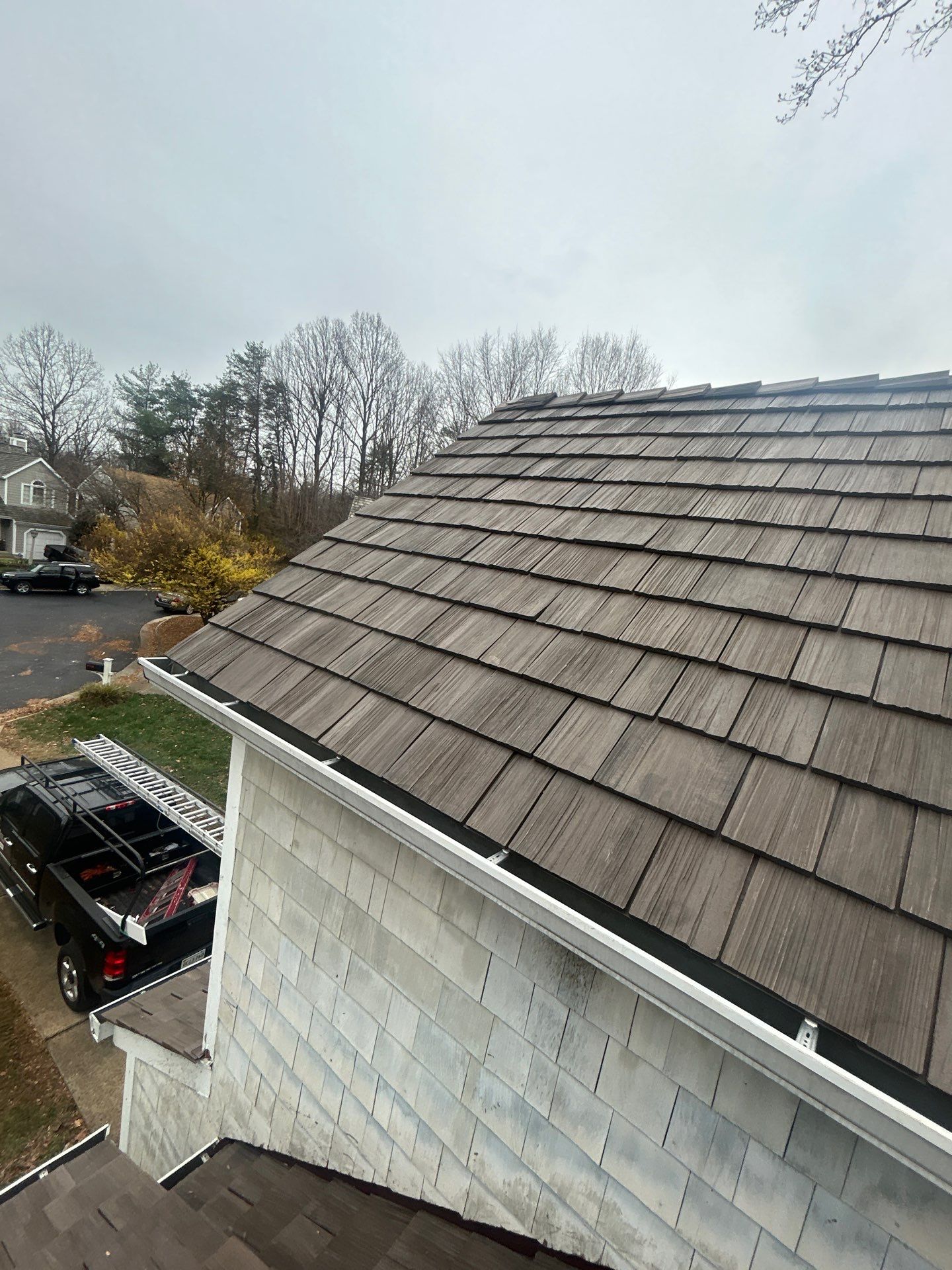 Reston :  Residential Roof Replacement with Brava Synthetic Cedar Shake Class C Natural  by RM Banning, Inc.