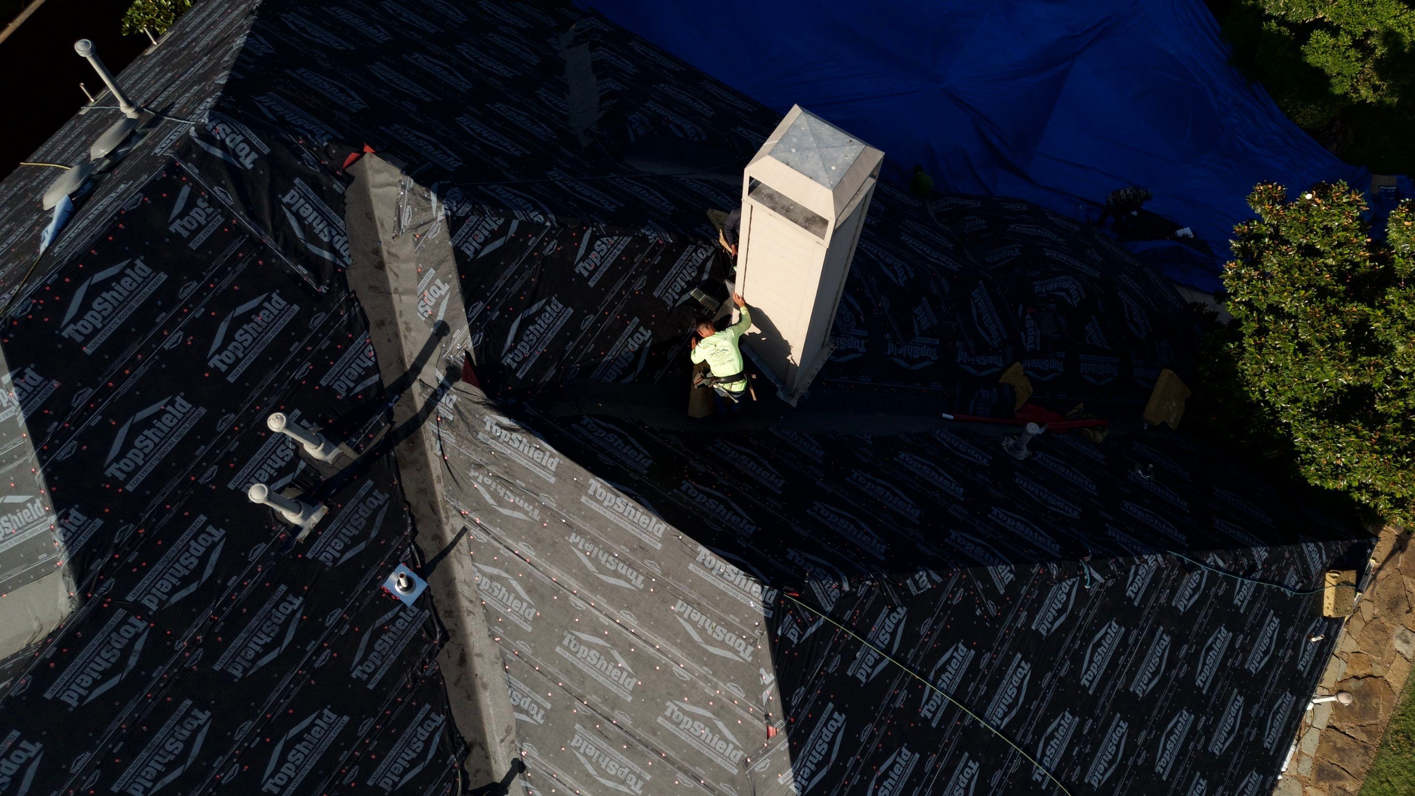 Residential Roof Repair using IKO Dynasty Class 3 Impact Resistant Shingles by Becker Roofing and Exteriors