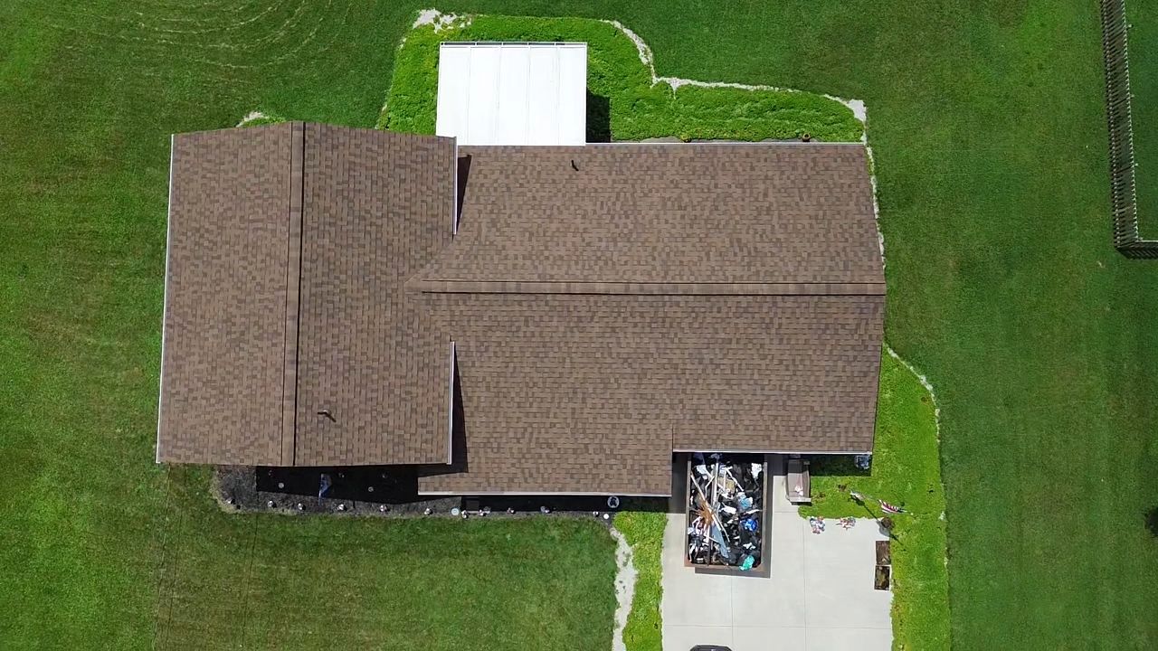 Atlas Pinnacle, Color, Burnt Hickory, Drip Edge, Color, Royal Brown by Eagle Eye Roofing