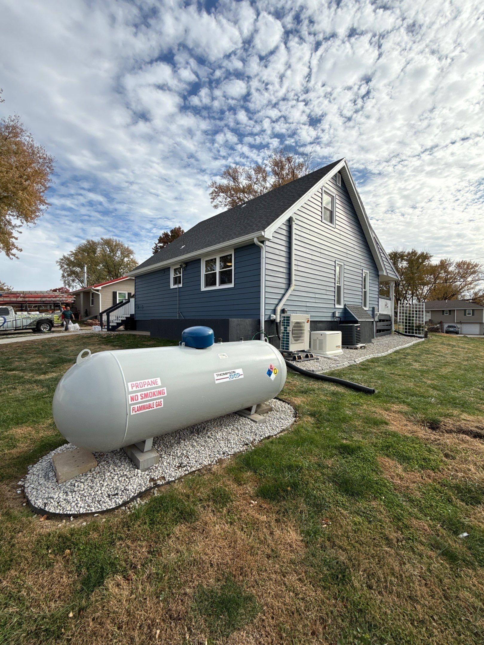 Out with the Old , in with the Blue  by EEC  Windows, Siding & Roofing 