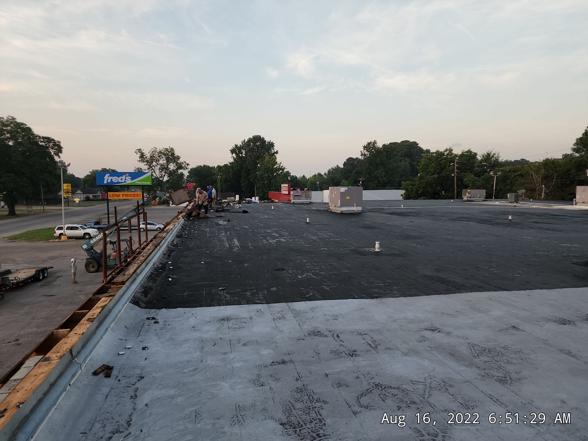 Commercial Roofing Installation using 50 mil PVC by Hostetler Roofing