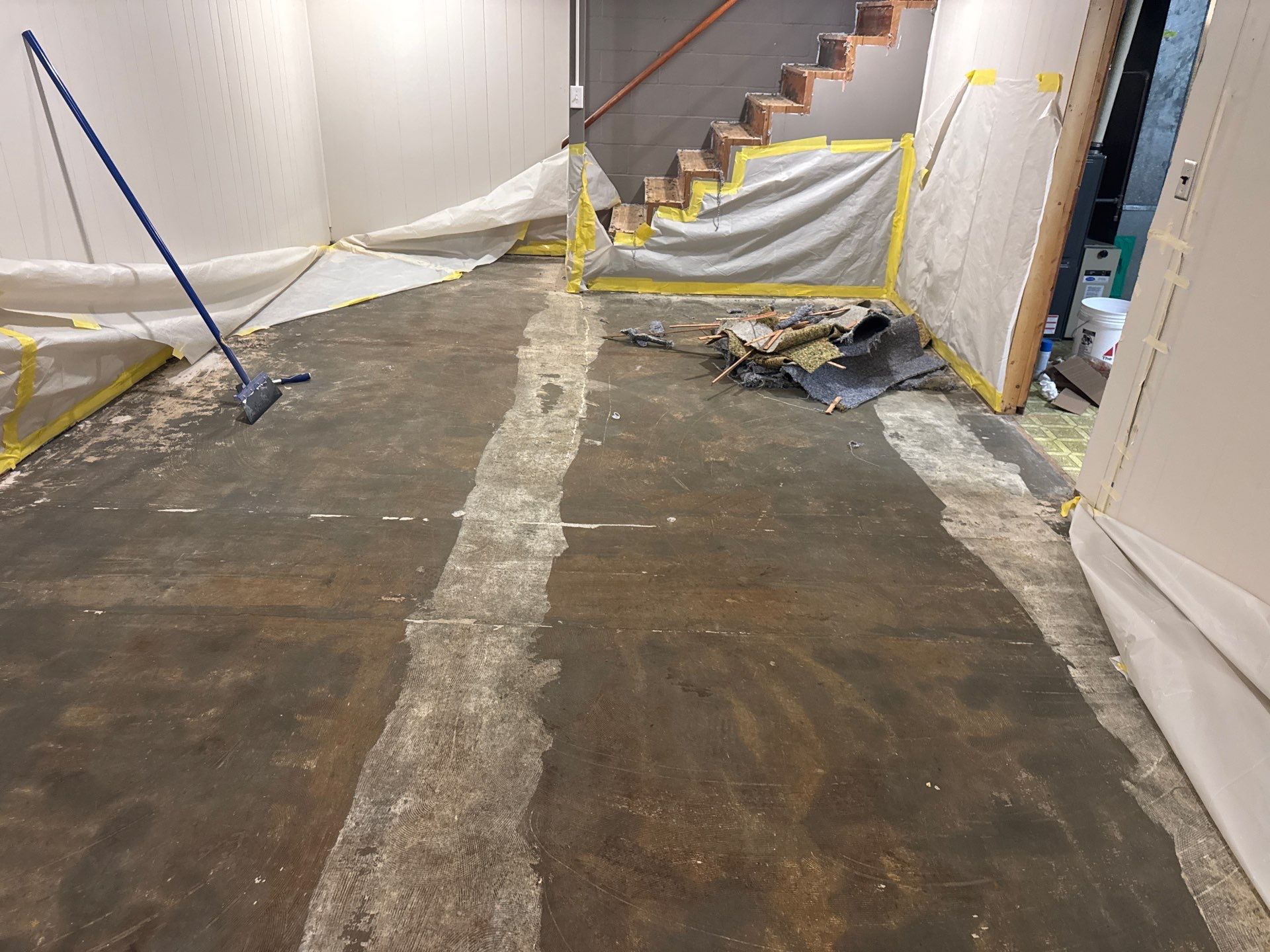 Custom Epoxy Flake Floor Installation for Spring Lake Residence by Gordon Painting