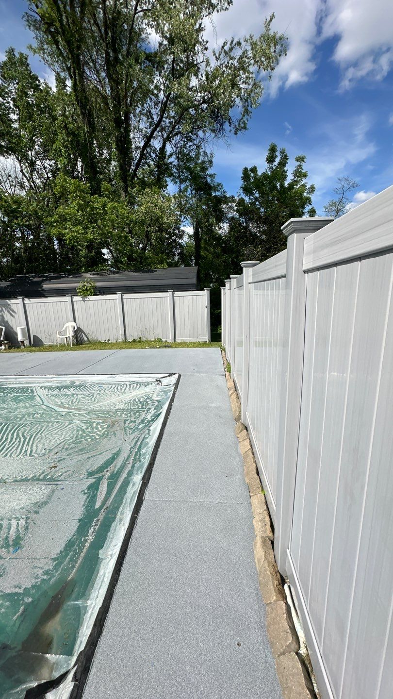 Twilight Pool Deck Project in McDonald by Floors in a Day, Inc