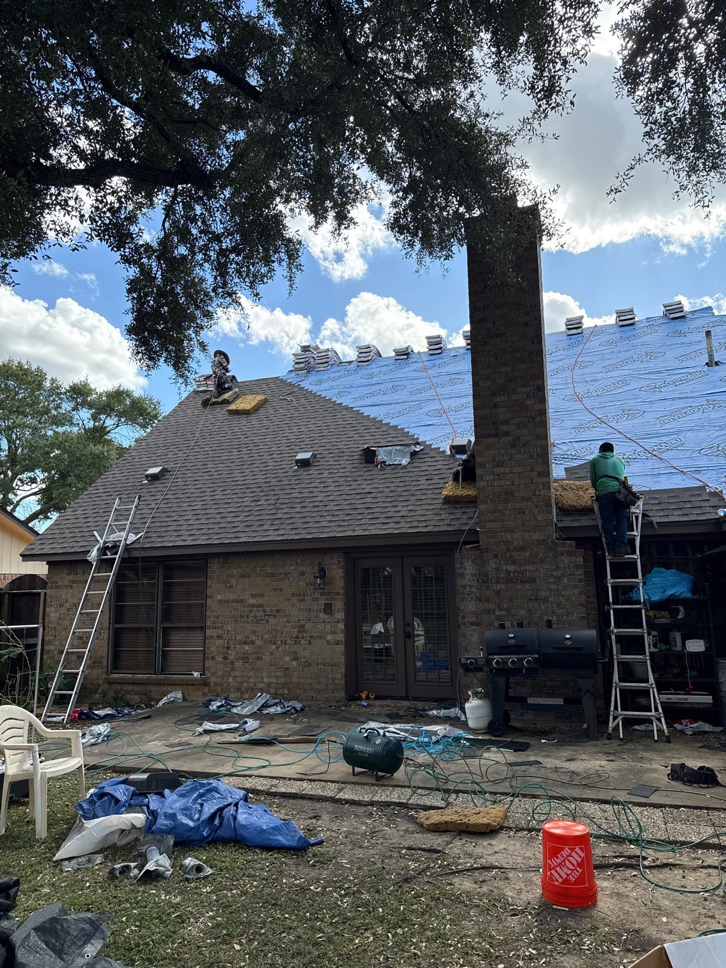 Residential Roof Replacement using GAF HDZ - Weathered Wood by Elite Roofing LLC