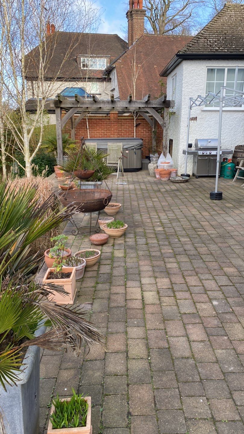 Driveway And Patio Clean using honda 21 ltr/min by Ges Exterior Cleaning ltd