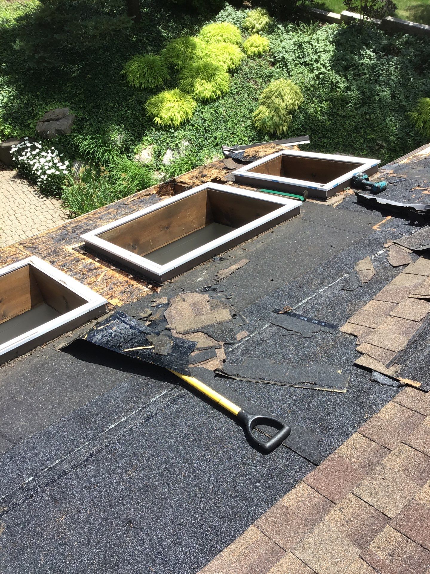 Velux Skylights, GAF Roofing, Front Porch Overhang by Northwest Construction