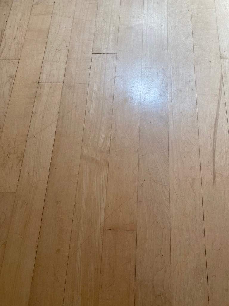 Former Gym Floors Refinished in Newcastle Residential Home by Footprints Floors South Sacramento