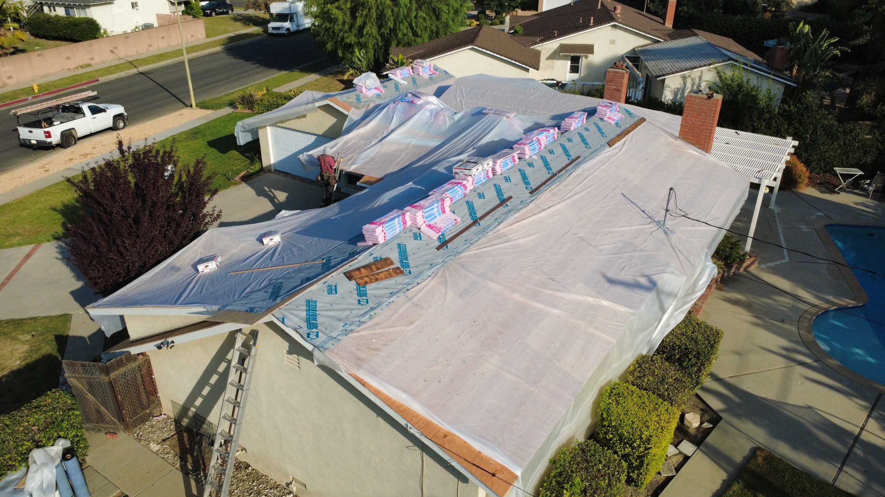 Residential Reroofing Project in West Hills  by Hull Brothers Roofing