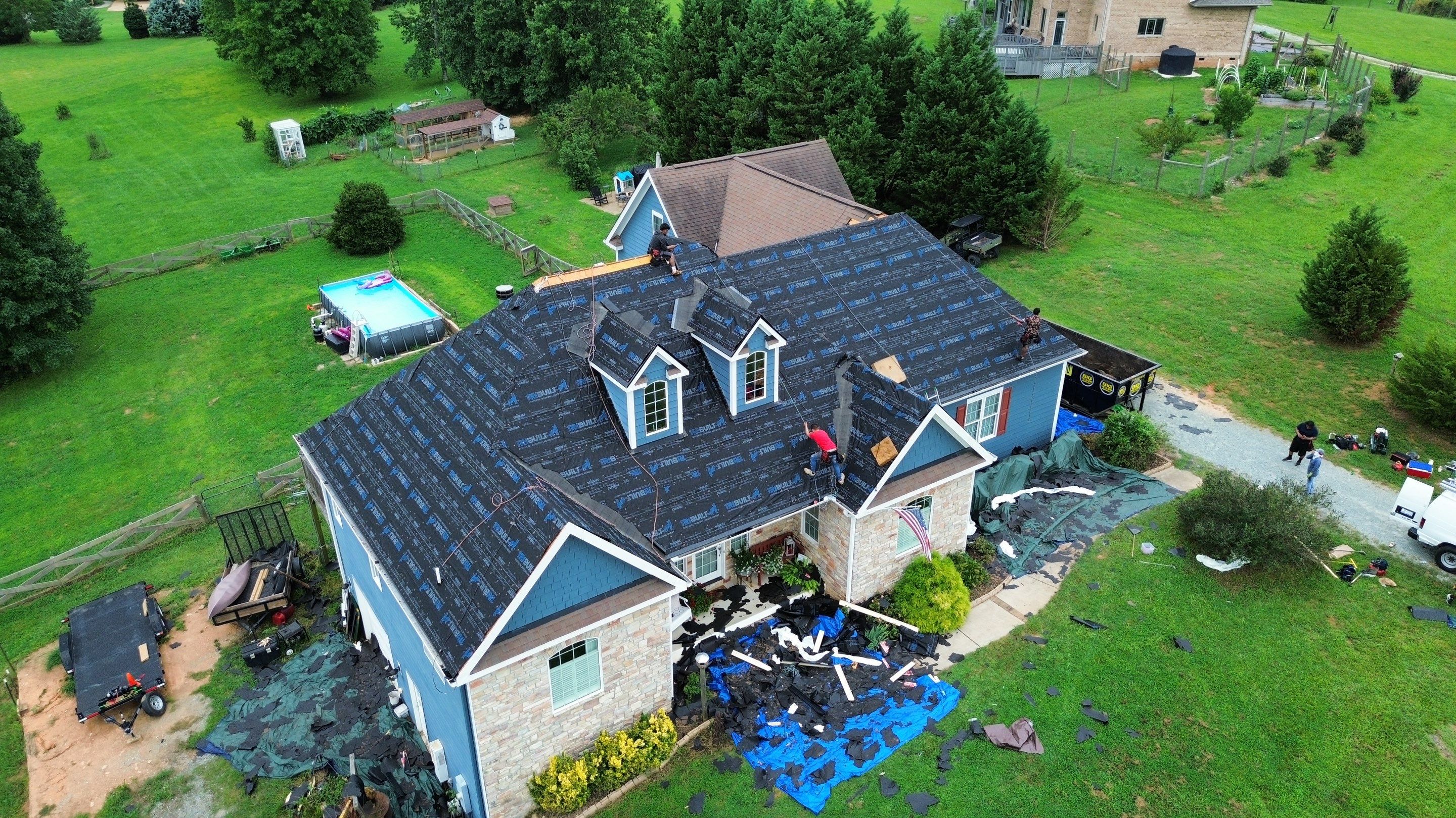 Roof and gutters replacement by hail damage by Just Brilliant Restoration JBR