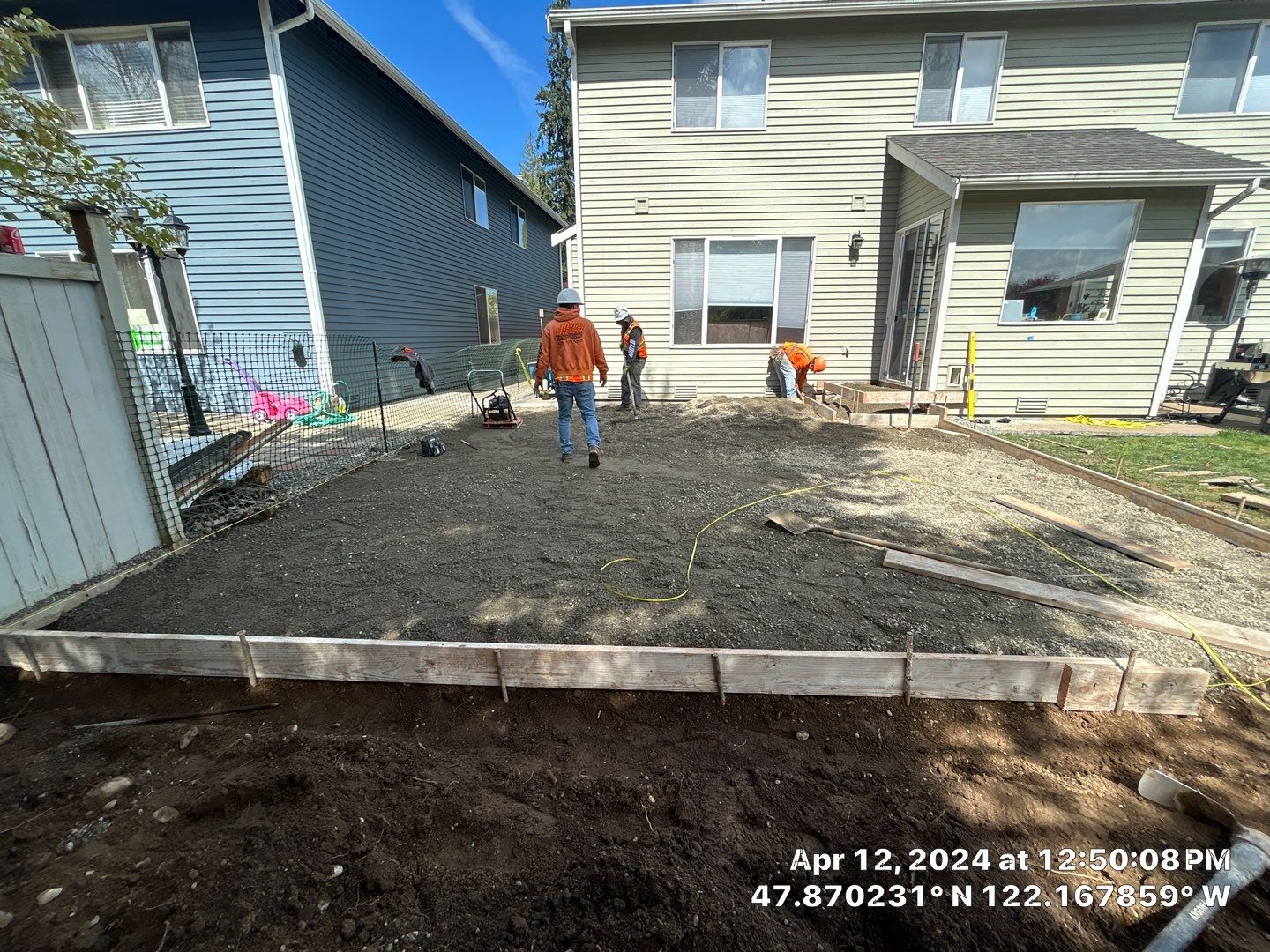 Benedict | Stamped Concrete Back Patio by Jireh Asphalt & Concrete Inc 
