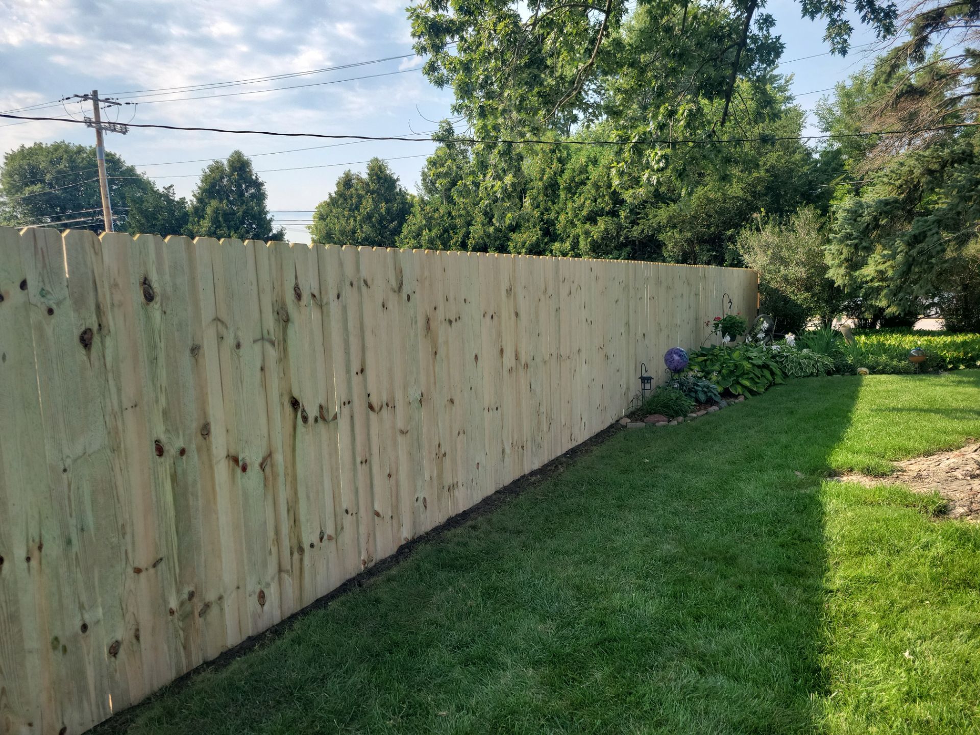 Residential Wood Privacy Fence Replacement and Gate Installation in Waterloo by Perfect Picket Fence and Stain