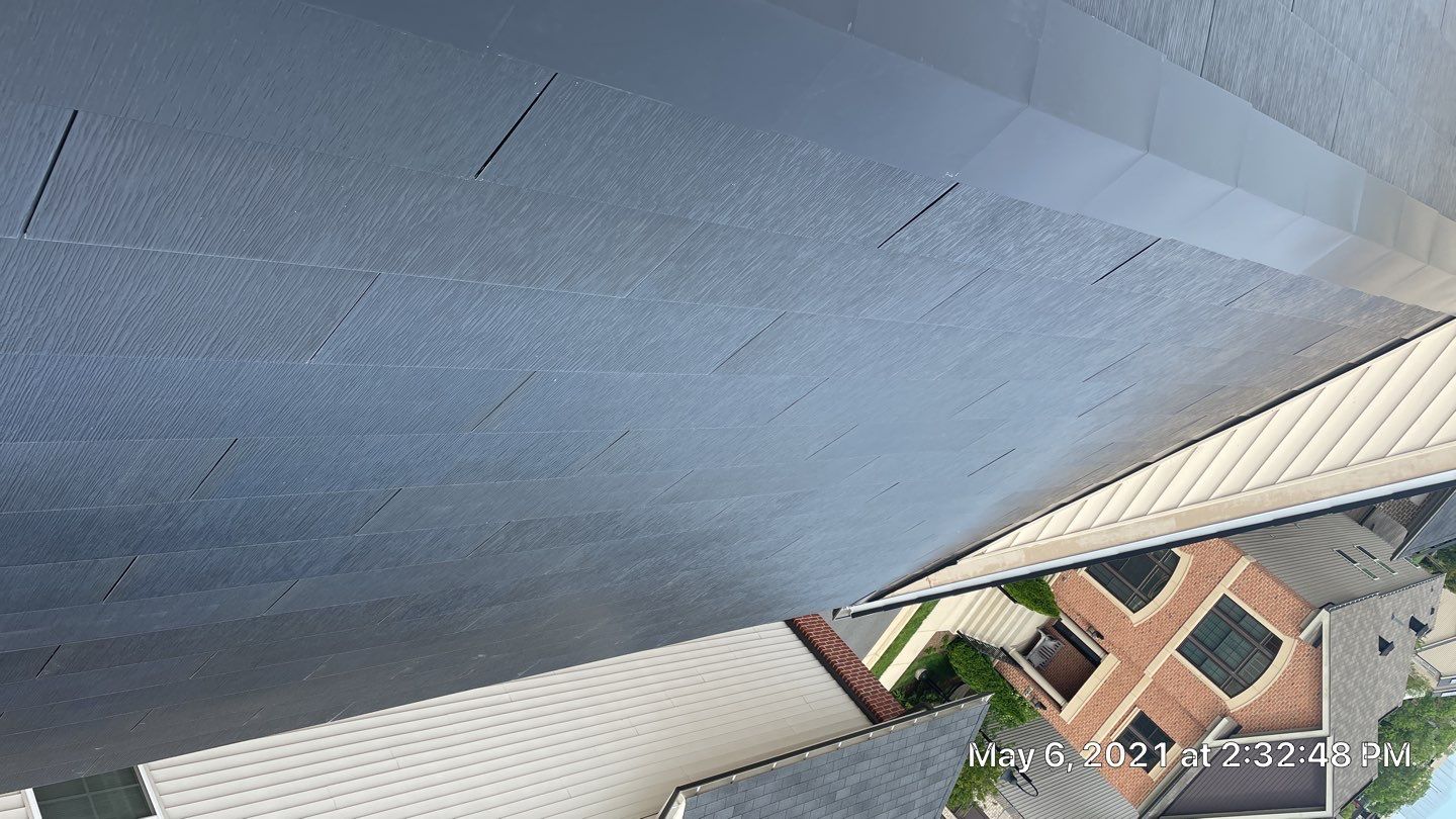 Tesla Solar Roof using Tesla Solar Roof V3 tiles by American Home Contractors