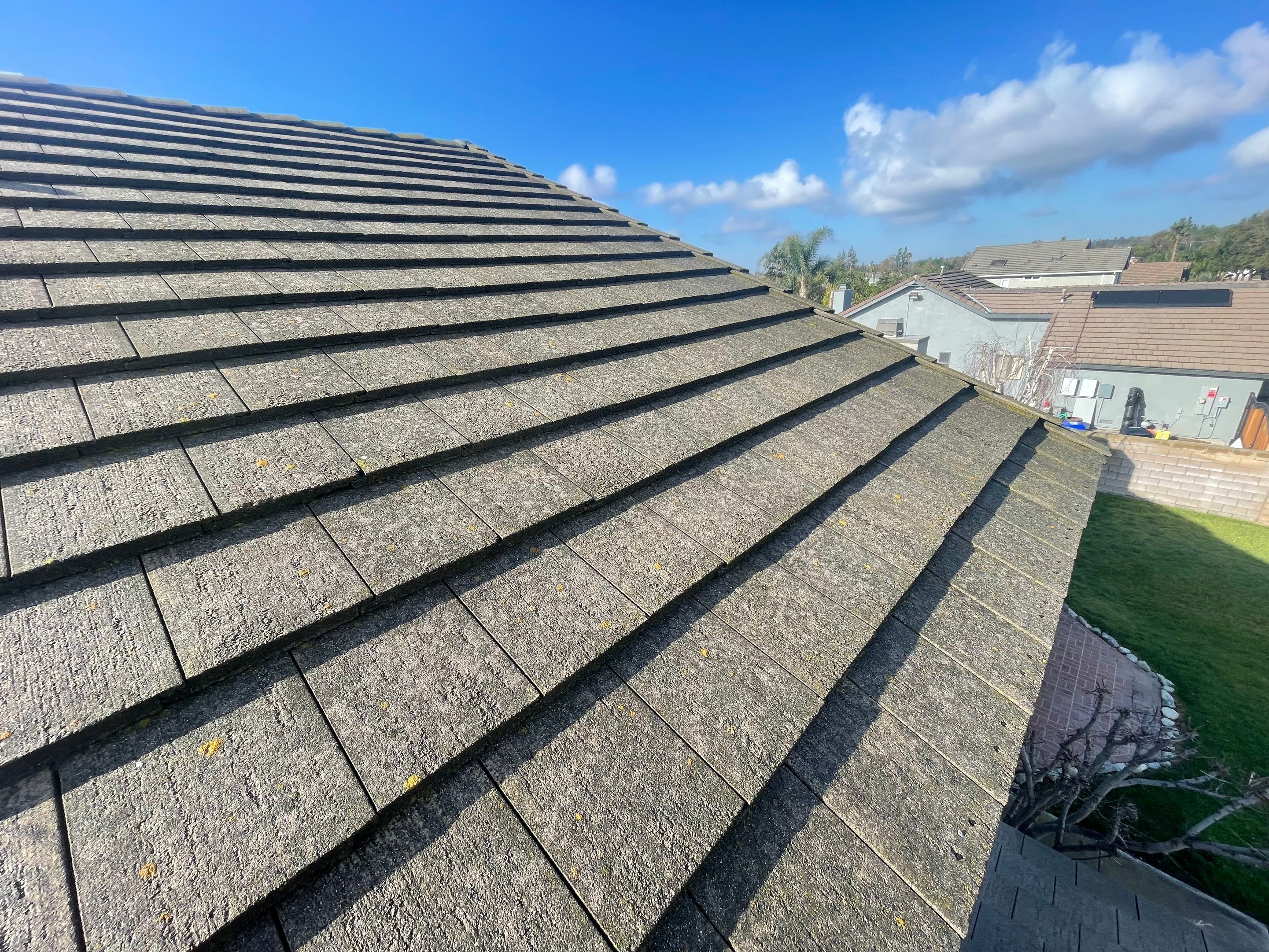 Roof Washing in Rancho Cucamonga Ca by Palm Coast Solar Cleaning