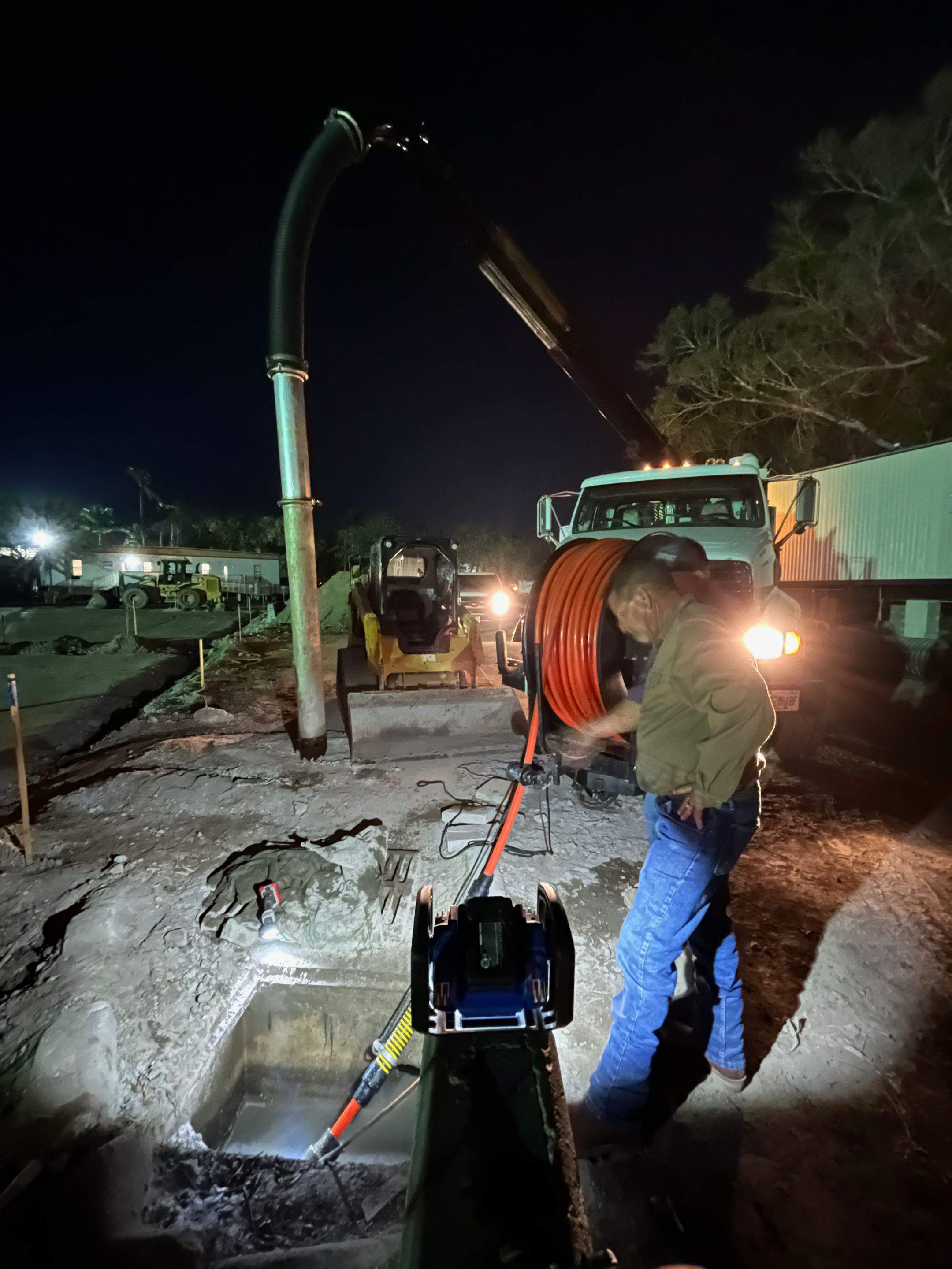 Ritz-Carlton S. Pool Deck & S. Service Rd Drain Cleaning by APS Power & Water