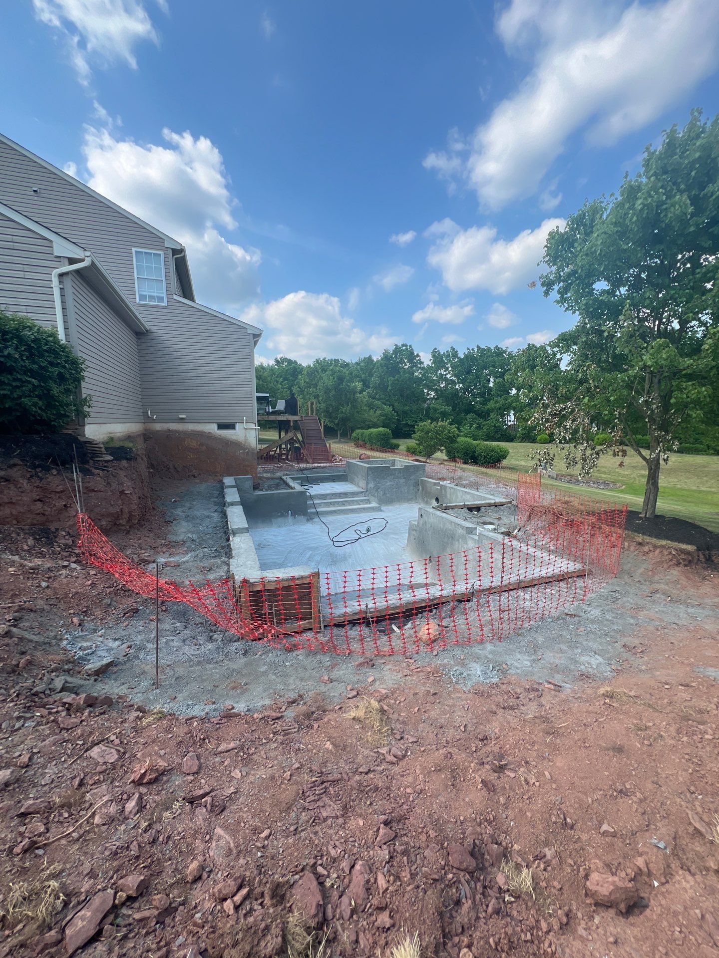 Modern Stamped Concrete Pool Deck by Architectural Concrete Design