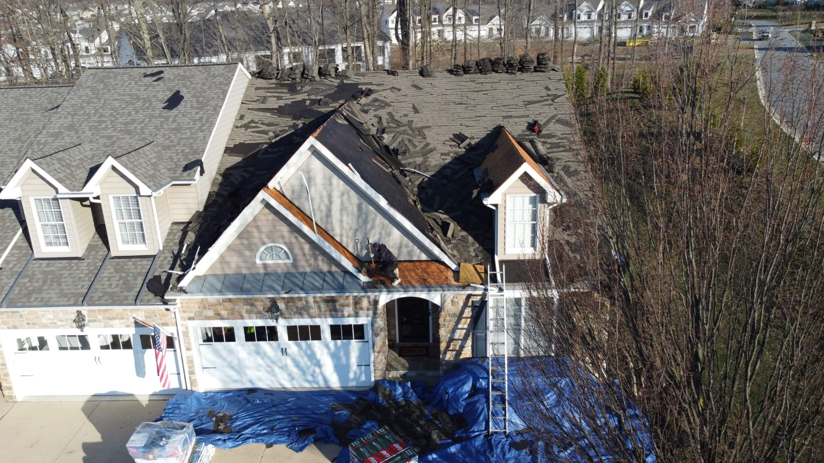 Residential Roofing Installation using GAF Timberline UHDZ by Matter Construction, LLC