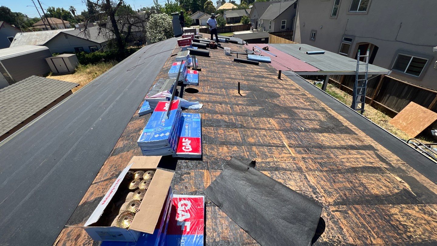 Residential Roofing Installation using GAF HDZ Reflector Series Stone Gray Roof System by Roof Improve