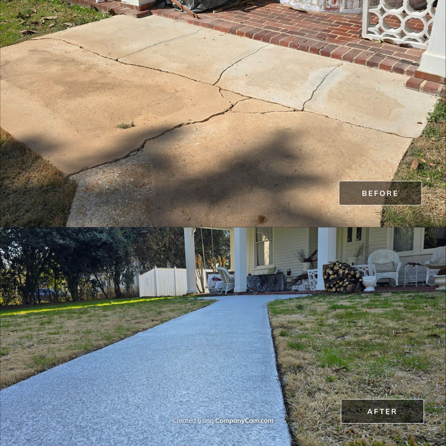 Sidewalk using Silver Bells by Elite Floor Solutions