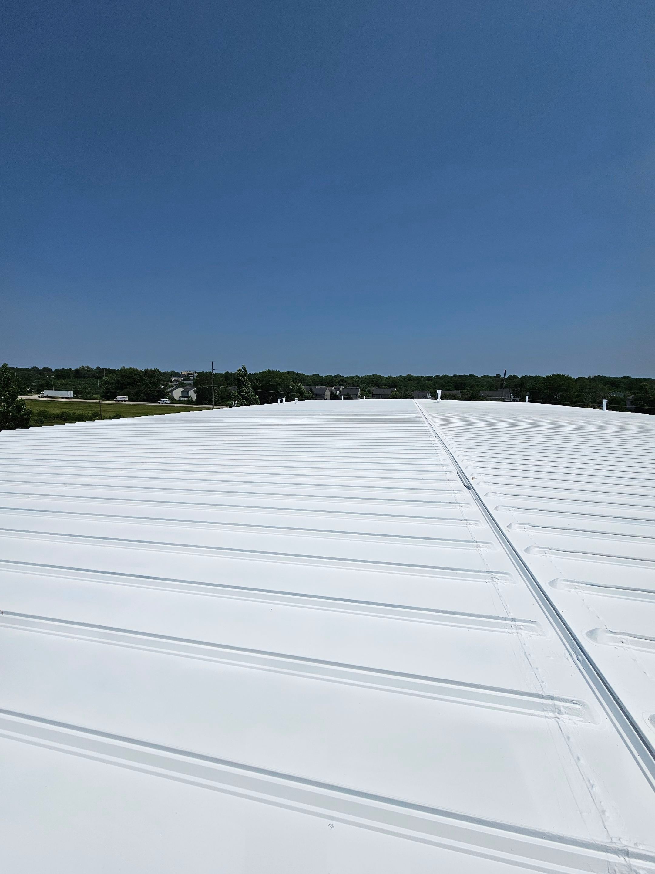 Metal Roof Restoration Project in Wadsworth by Miller's Commercial Roofing LLC