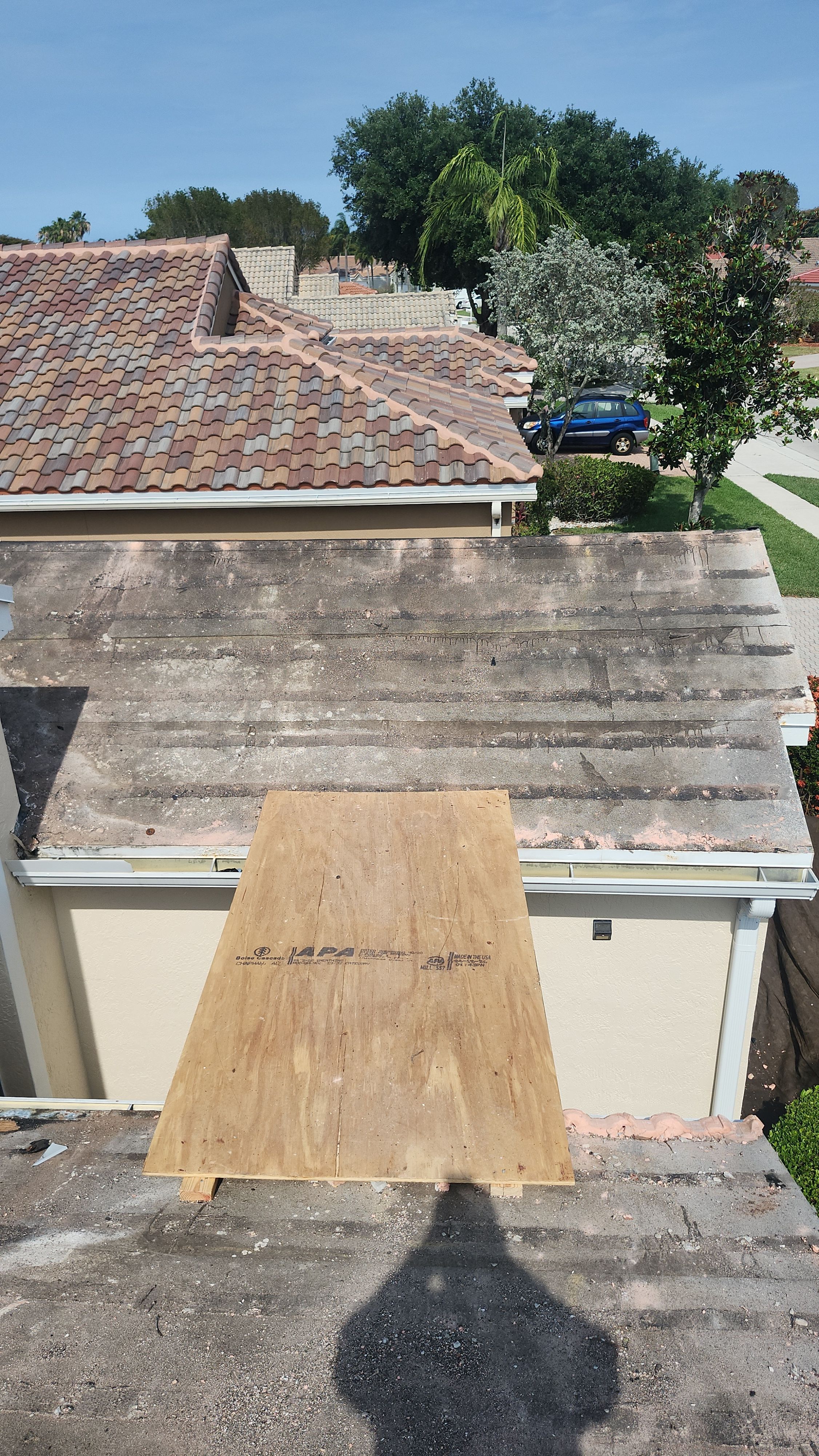 New Barrel Tile Roof Installation and Decking Repair in Boynton Beach by Aastro Roofing