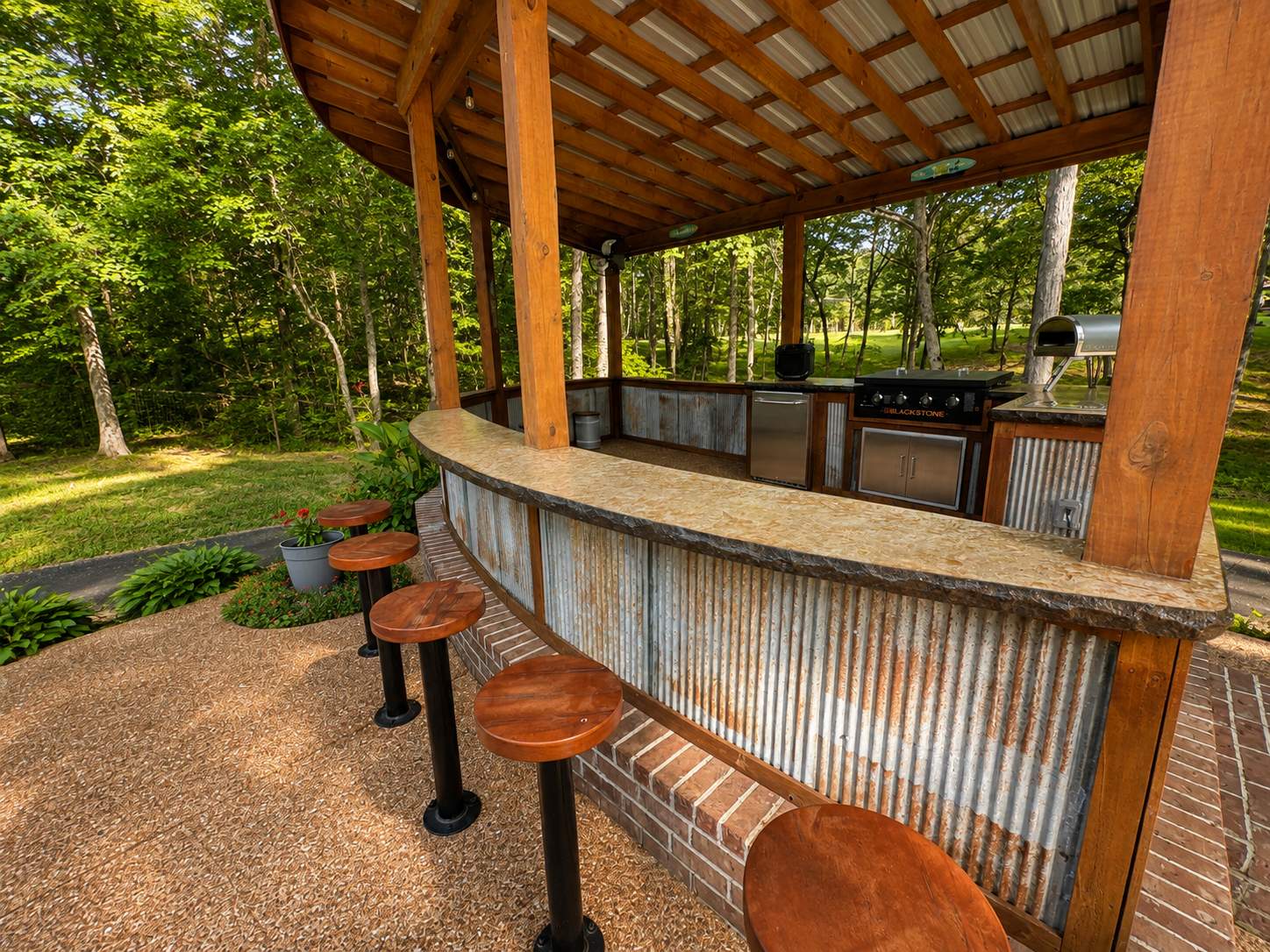 Custom Outdoor Kitchen & Entertainment Pavilion by CMT Construction LLC