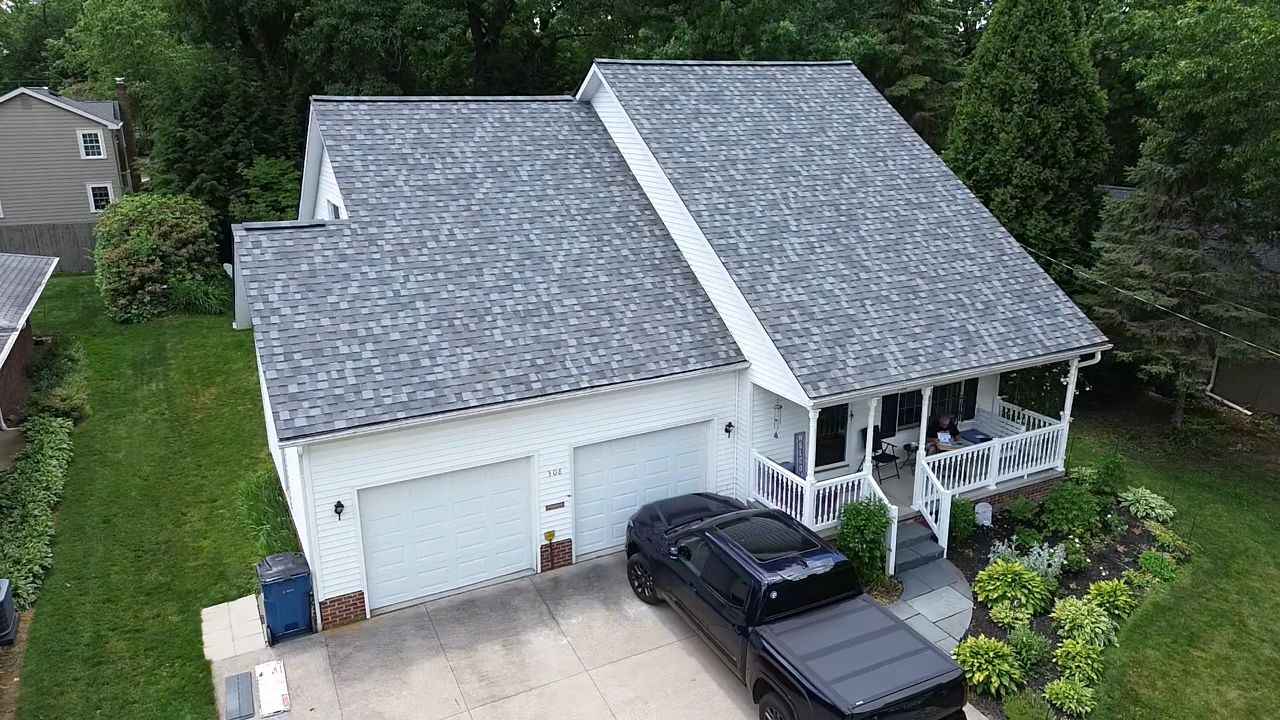 Atlas Pinnacle, Color, Coastal Granite, Drip Edge, Color, Black by Eagle Eye Roofing