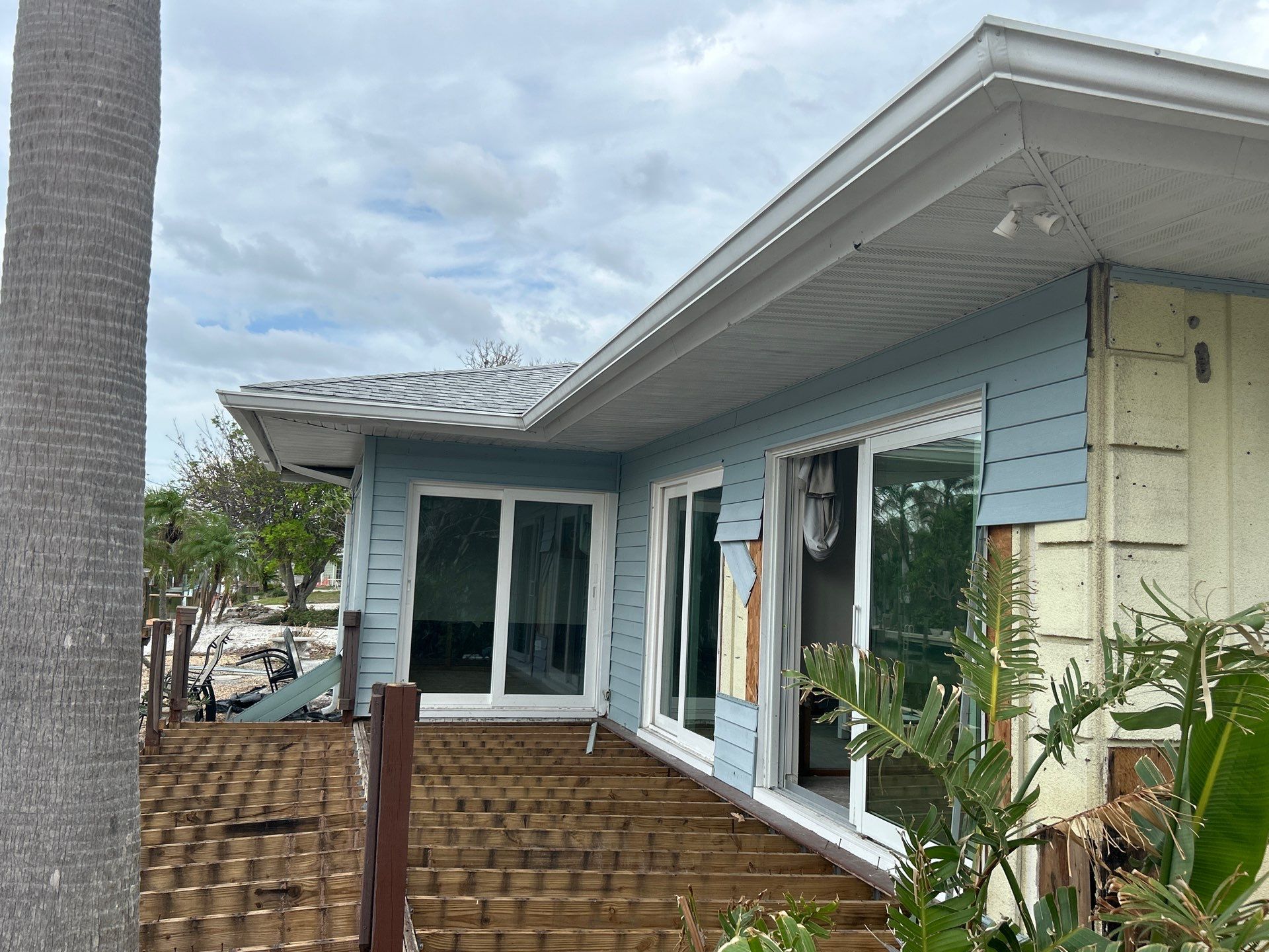 White Soffit and Fascia Upgrade in Longboat Key FL by Gutter Professors