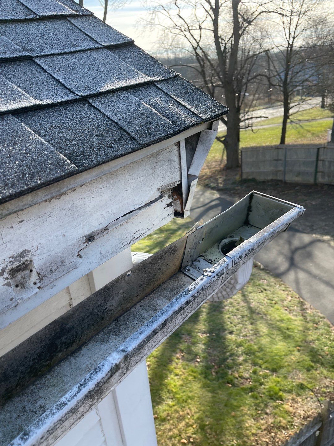 Gutter Installation using White gutters by A Plus Exterior