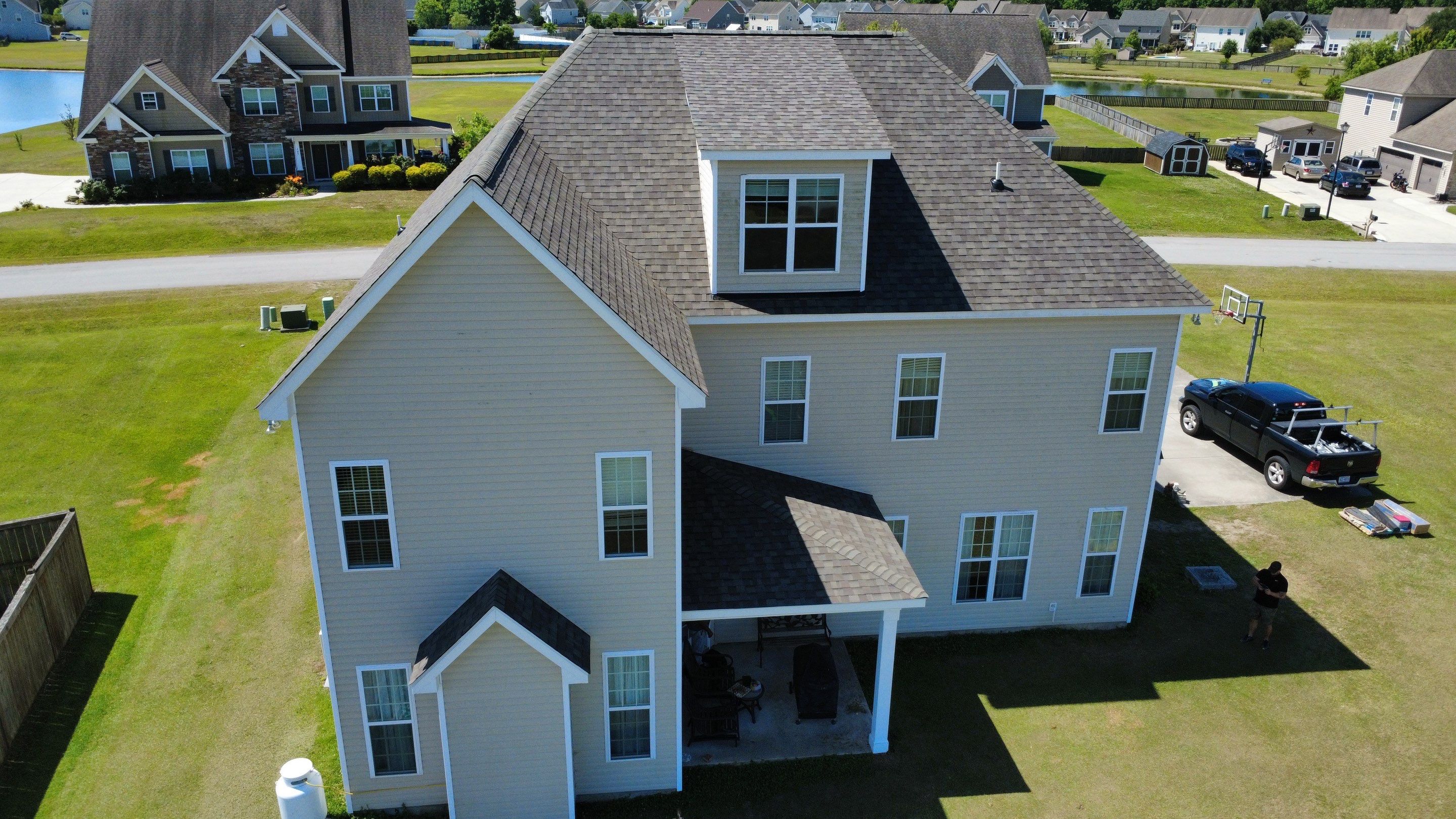 Roof Replacement in Jacksonville, NC using Landmark Weathered Wood by RGR Construction and Roofing, LLC