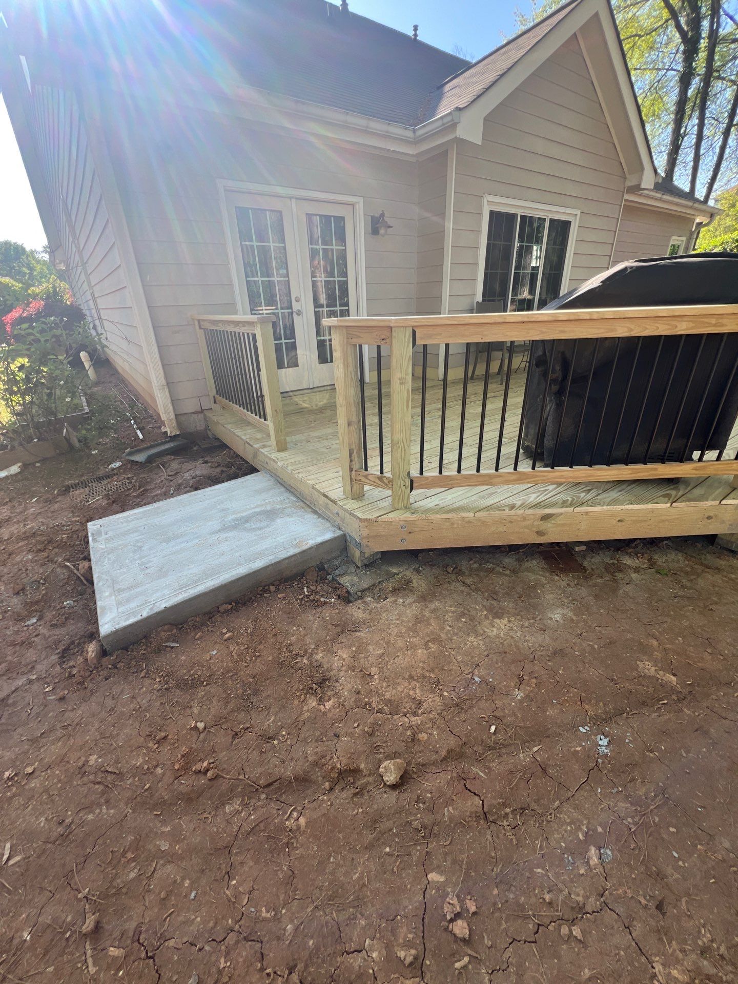 Wood Deck Build in Alpharetta, GA by Nelson Exteriors 