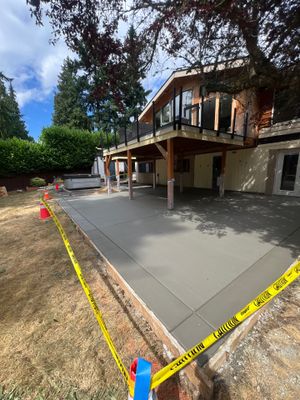 Concrete Back Patio Renovation | Edmonds 