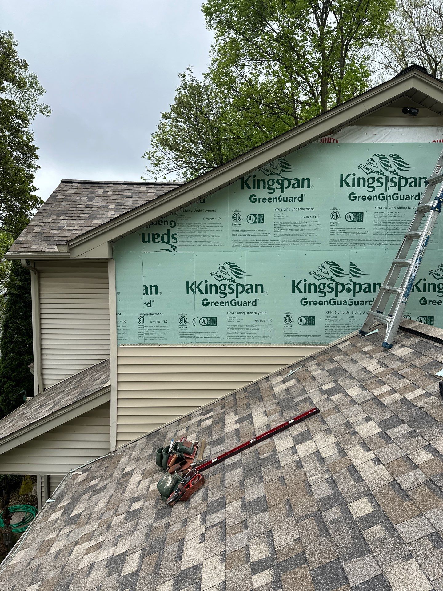 Roof Replacement using Owens Corning Sand Dune by 180 Contractors