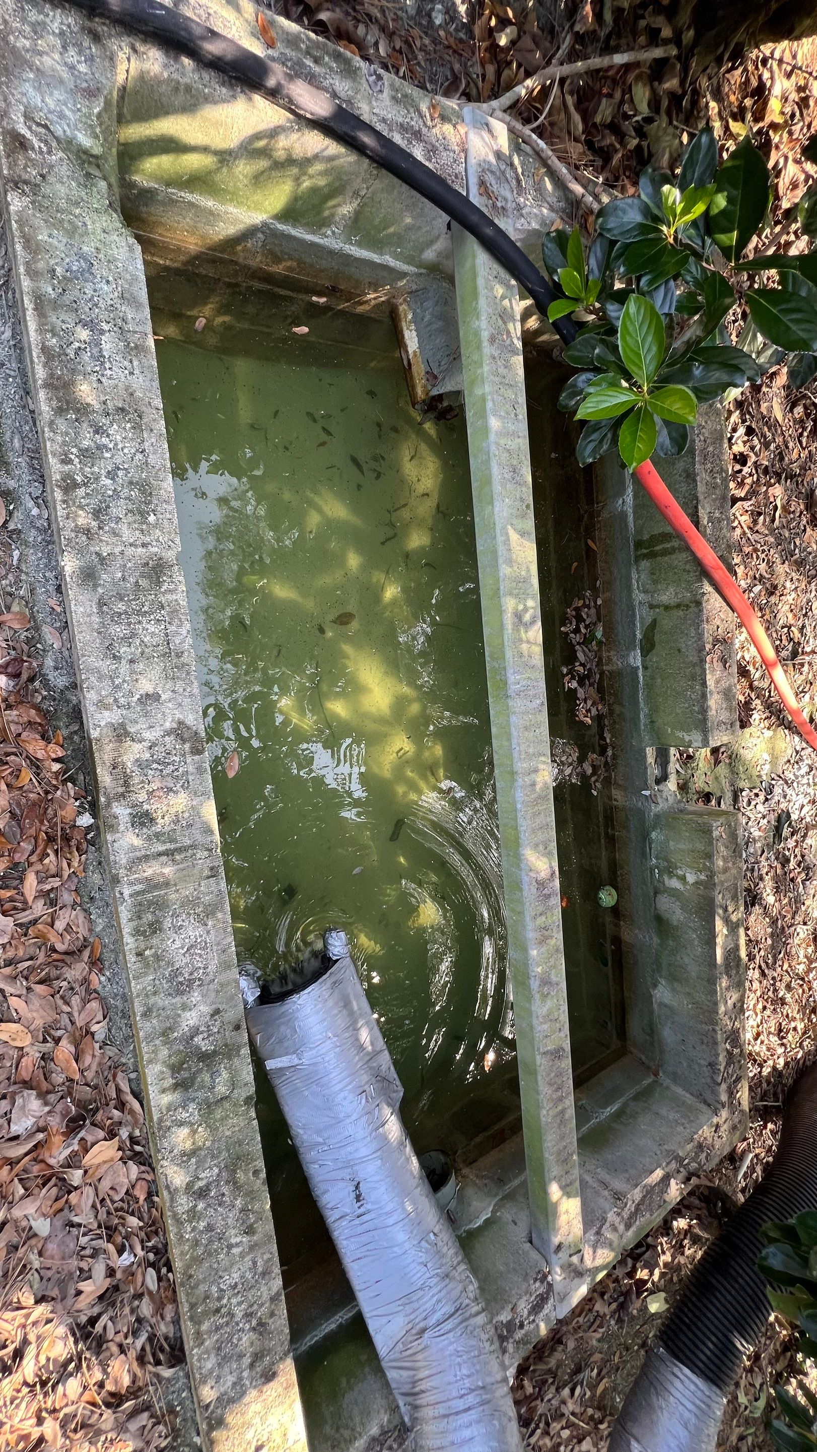 Cleaning Tennis Court Catch Basins by Don Mar, Inc. Storm Water Solutions