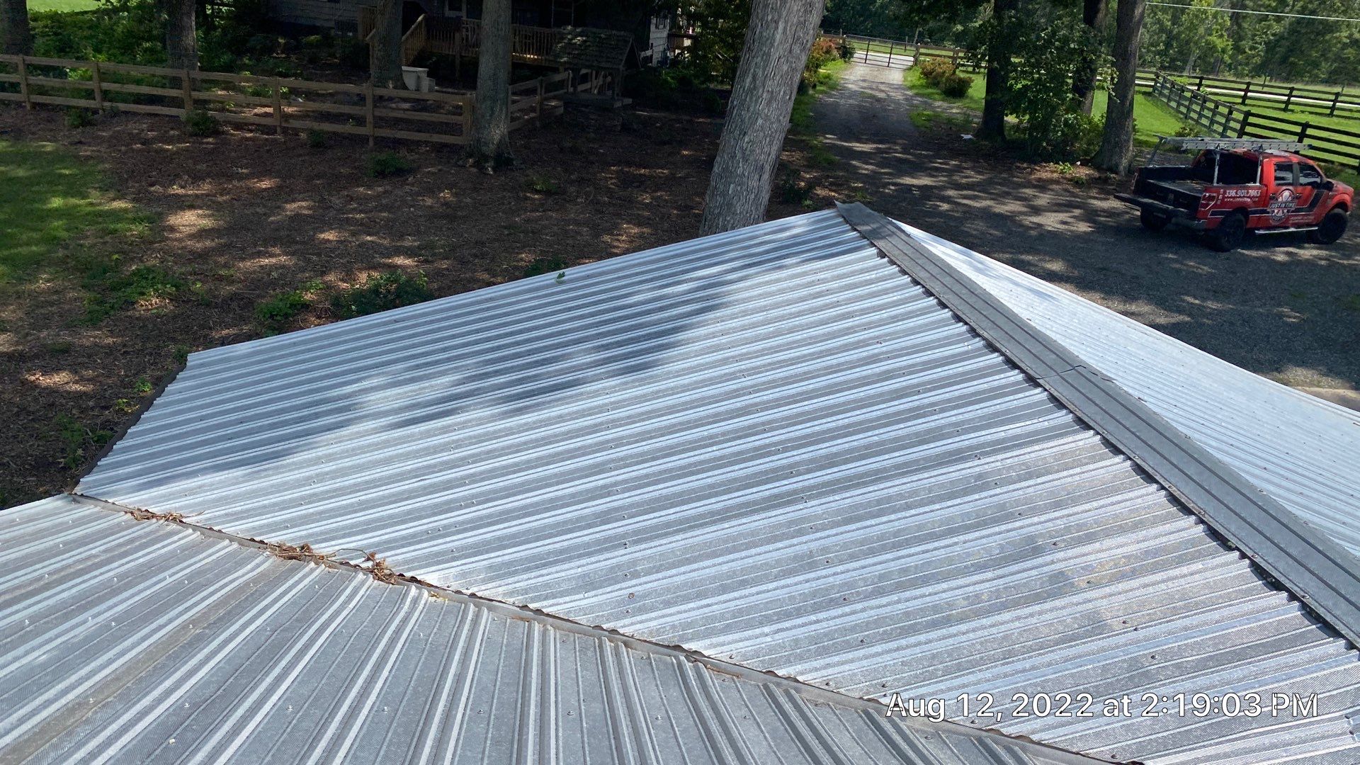 Beautiful Standing Seam Metal Roof by Just In Time Roofing and Restoration