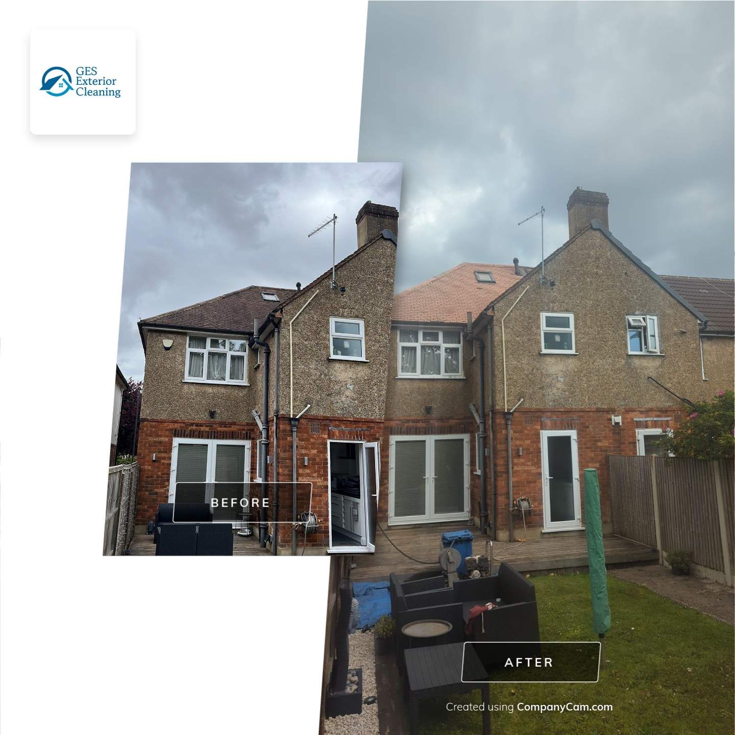Roof Clean  - Moss Removal - Gutter Clean using Honda 15lpm Low Pressure Washing Machine by Ges Exterior Cleaning ltd