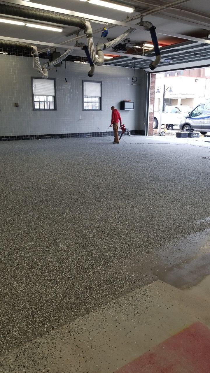 Dover Firehouse with their new Smoke Floor! by Spectrum Painting, LLC