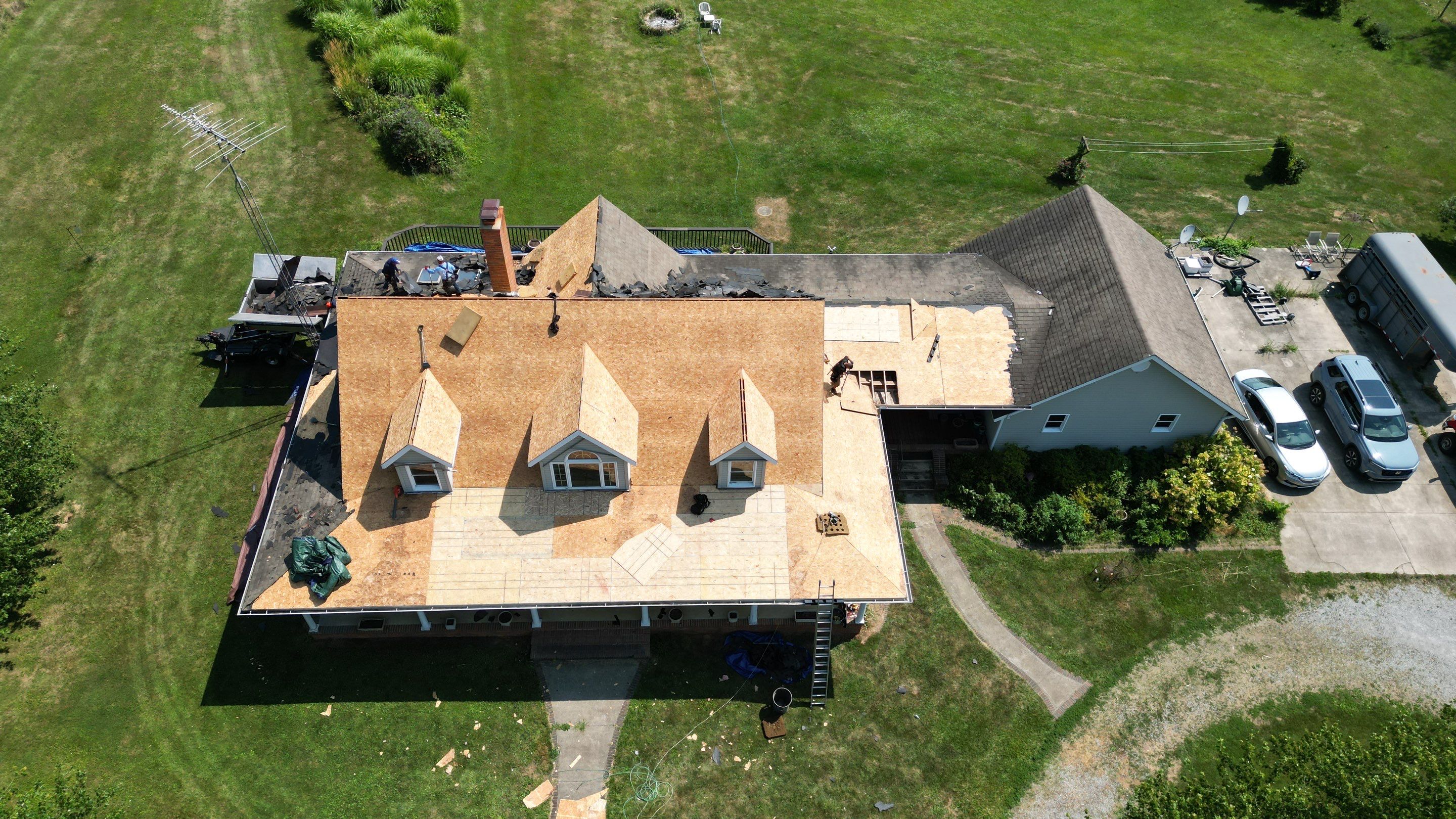 Residential Roofing Installation using ProVia Ironstone Slate Metal Roofing by RoofX 