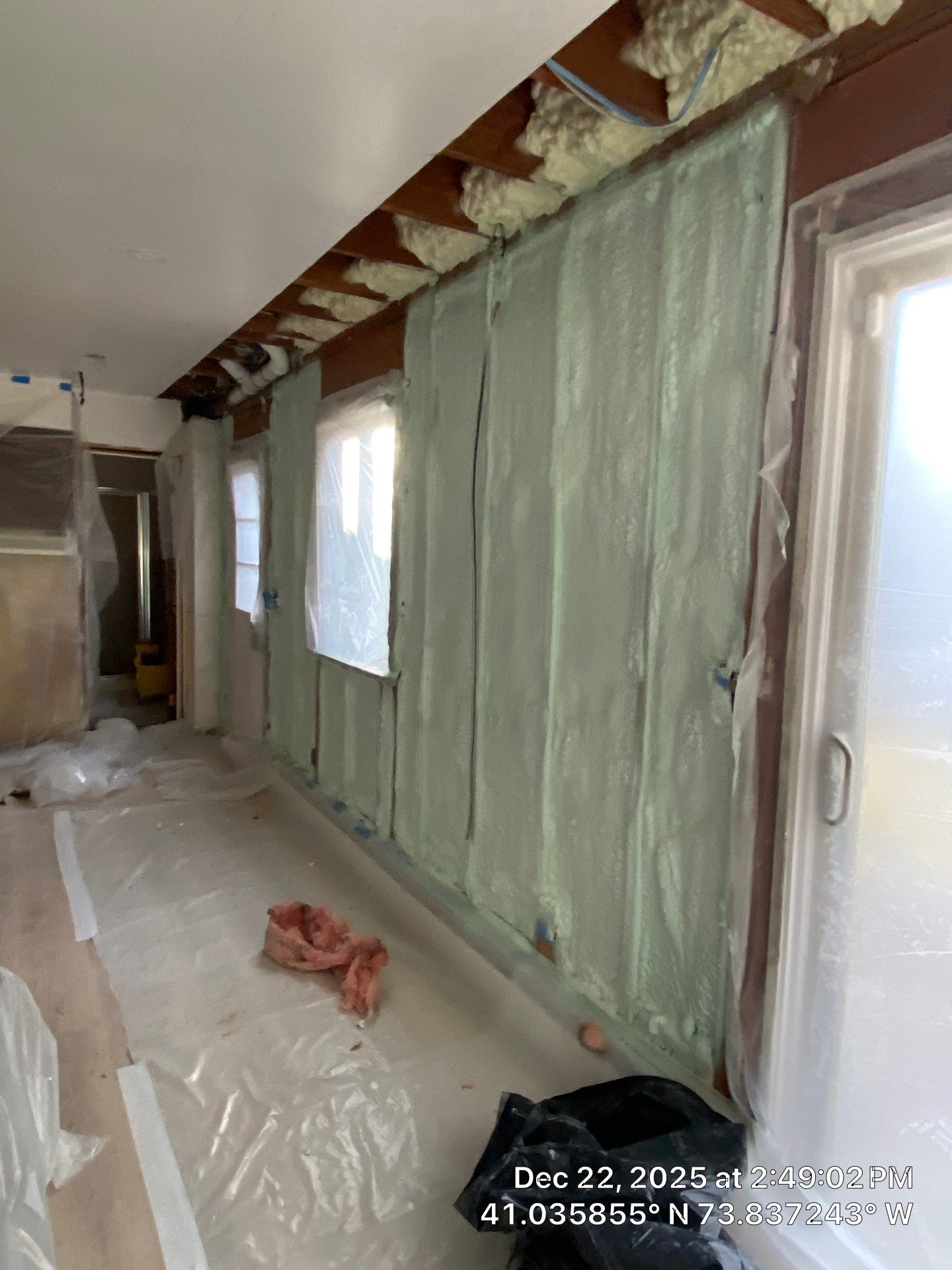 Exterior Walls Using Closed-Cell Spray Foam by NYS Foam & Energy