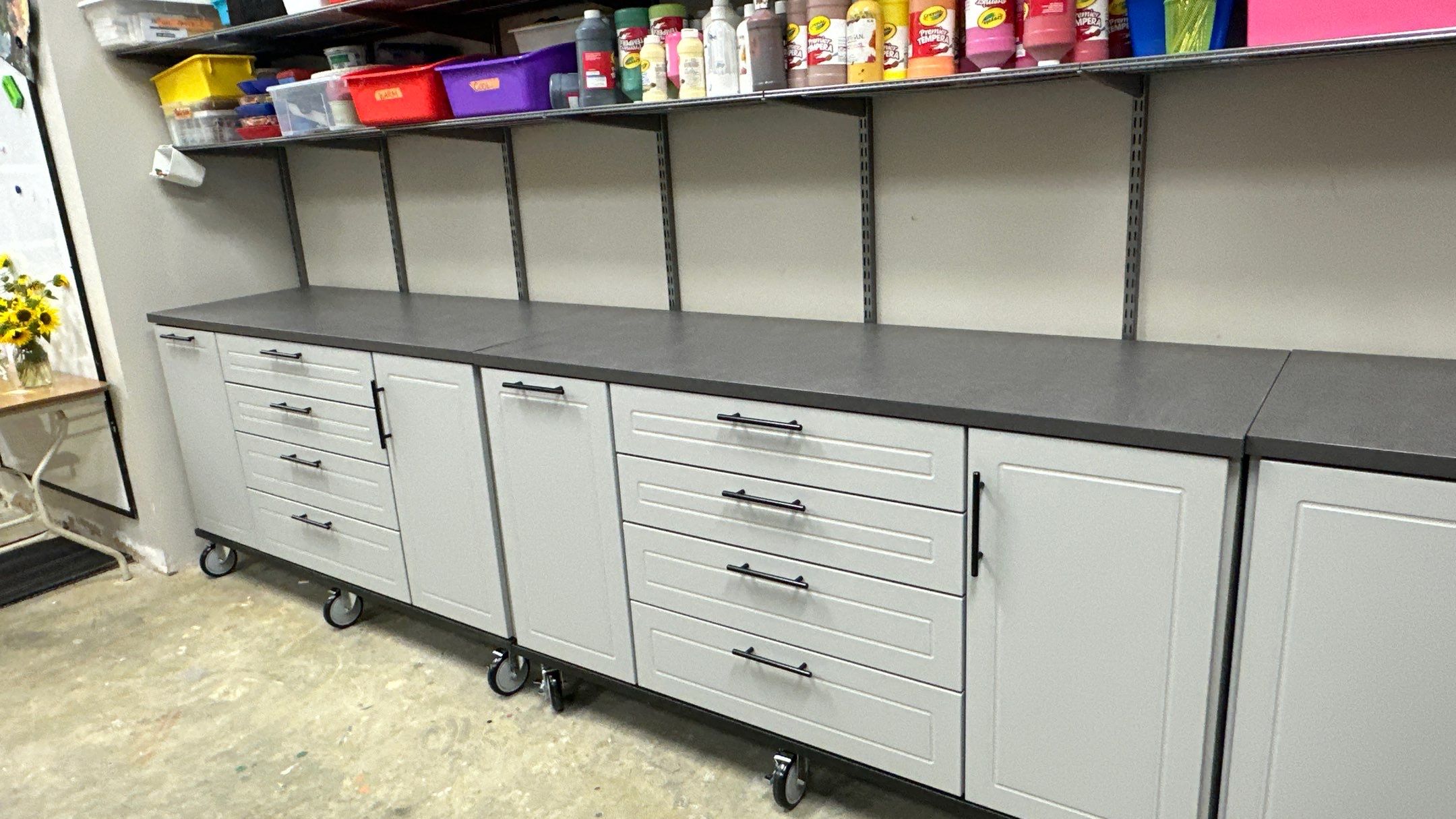 Check this art room storage out by Banner Garage