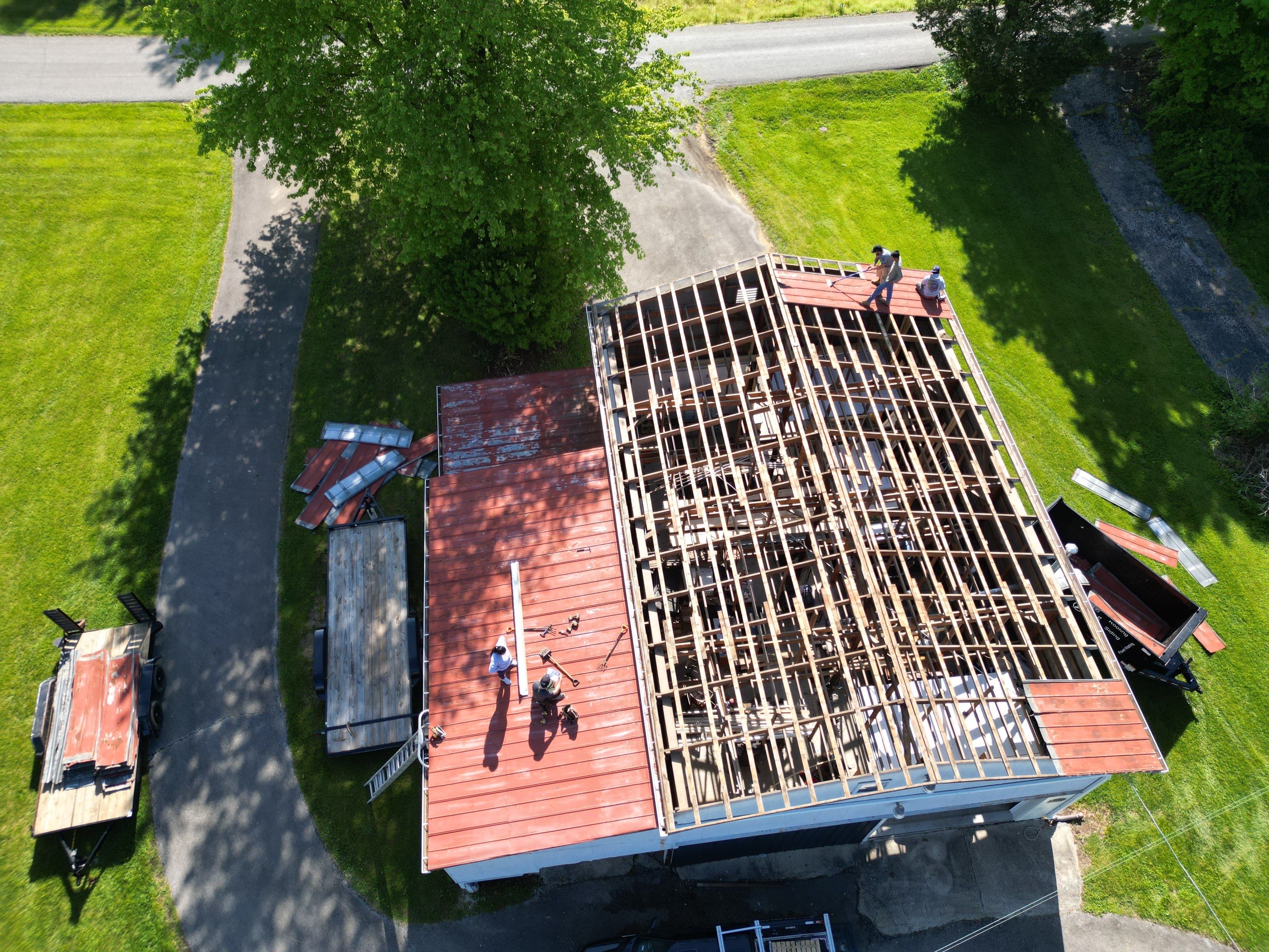 Hail Damage Replacement, Metal Roofing  by Storm Contracting 