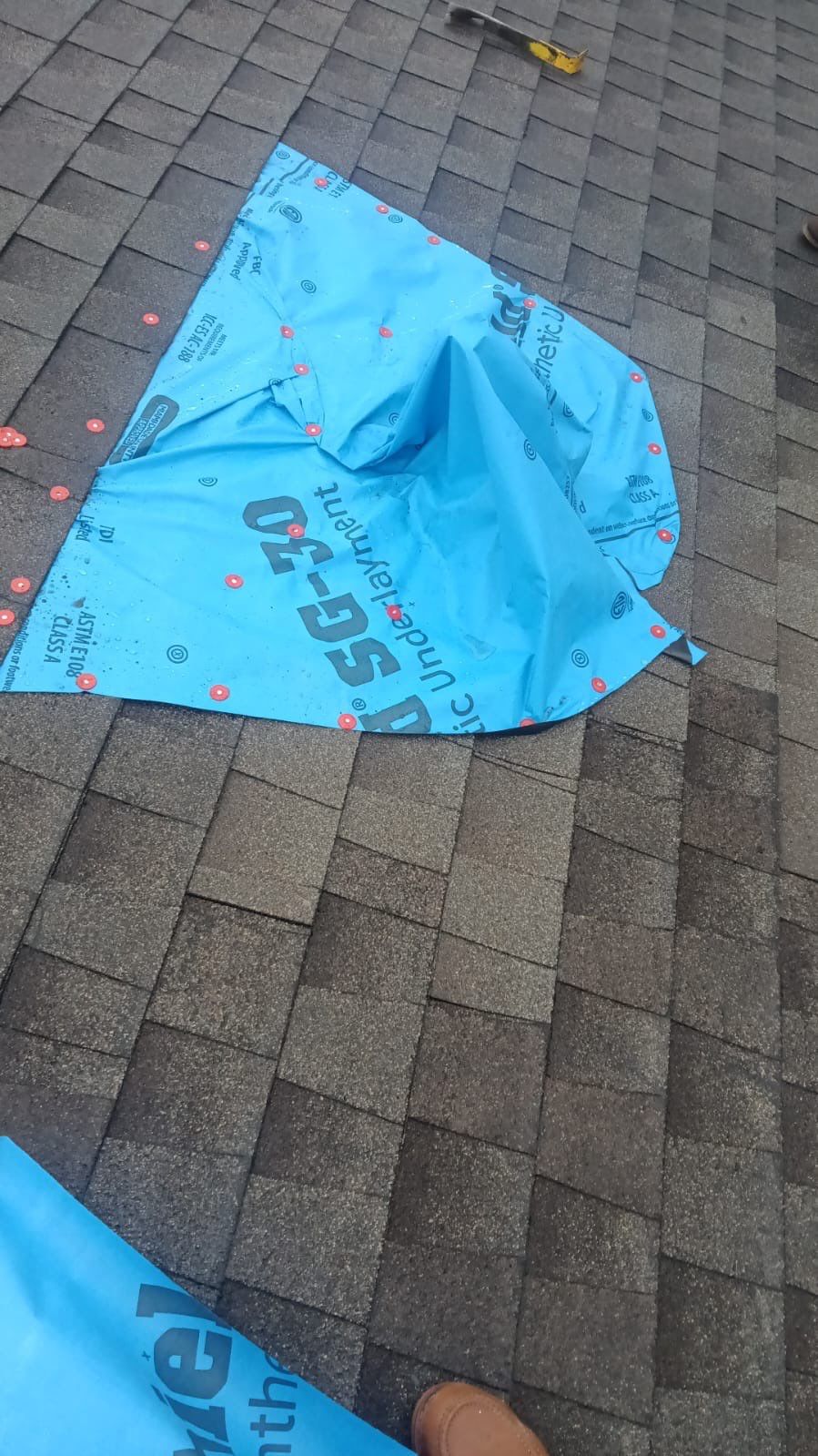 Hail Damage using Owen's Corning Duration (Lifetime) Shingles by Roof Repair Company