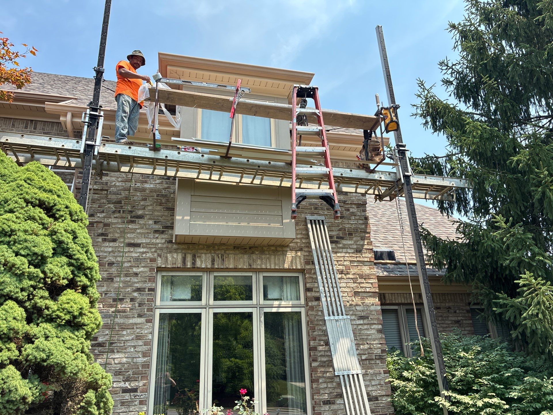 Partial James Hardie Siding and Window Trim Renovation in Sewickley Heights by Ideal Siding Pittsburgh