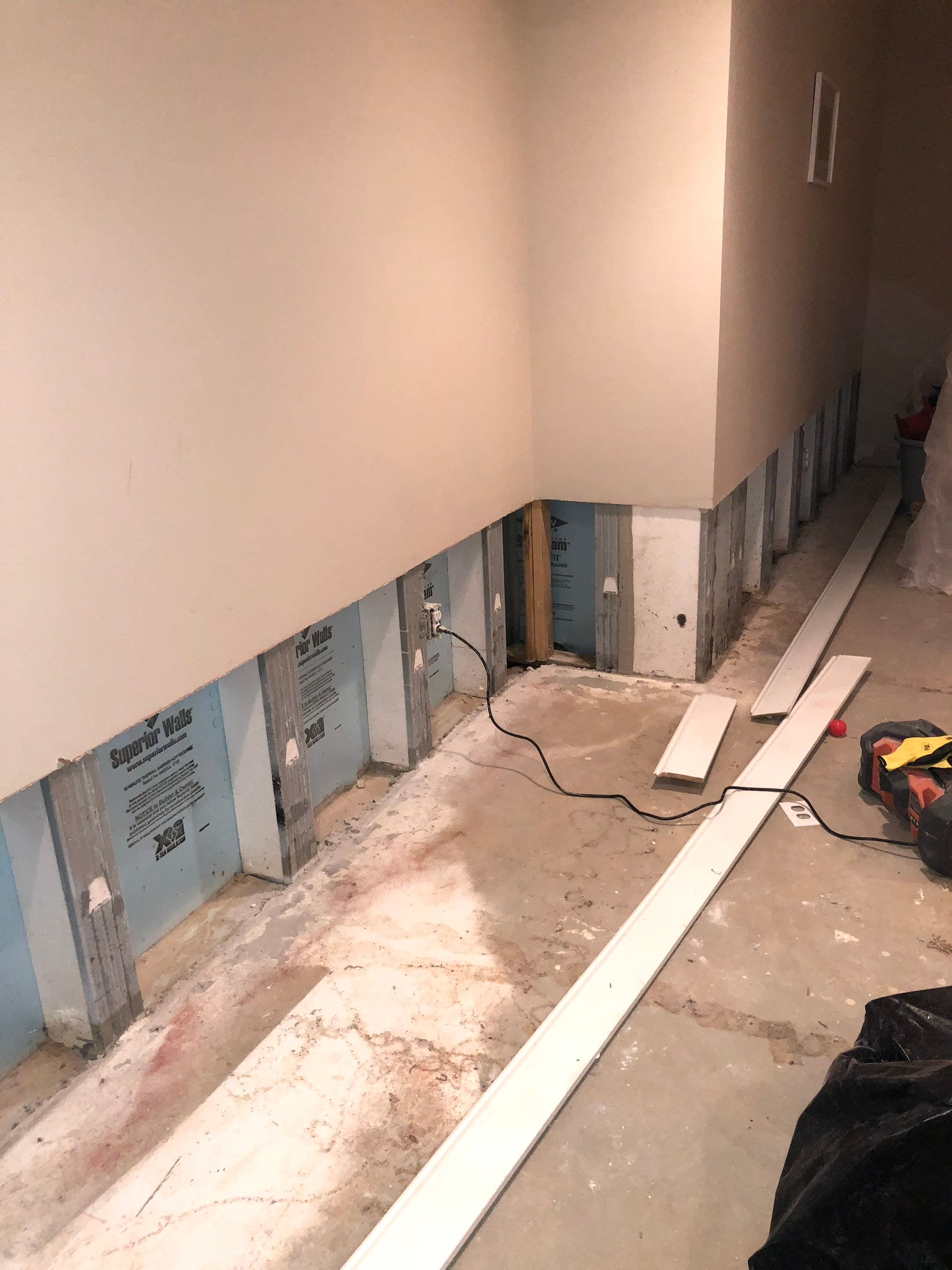 Interior French Drain Job in Summit, NJ by Pure Service Pro, LLC 