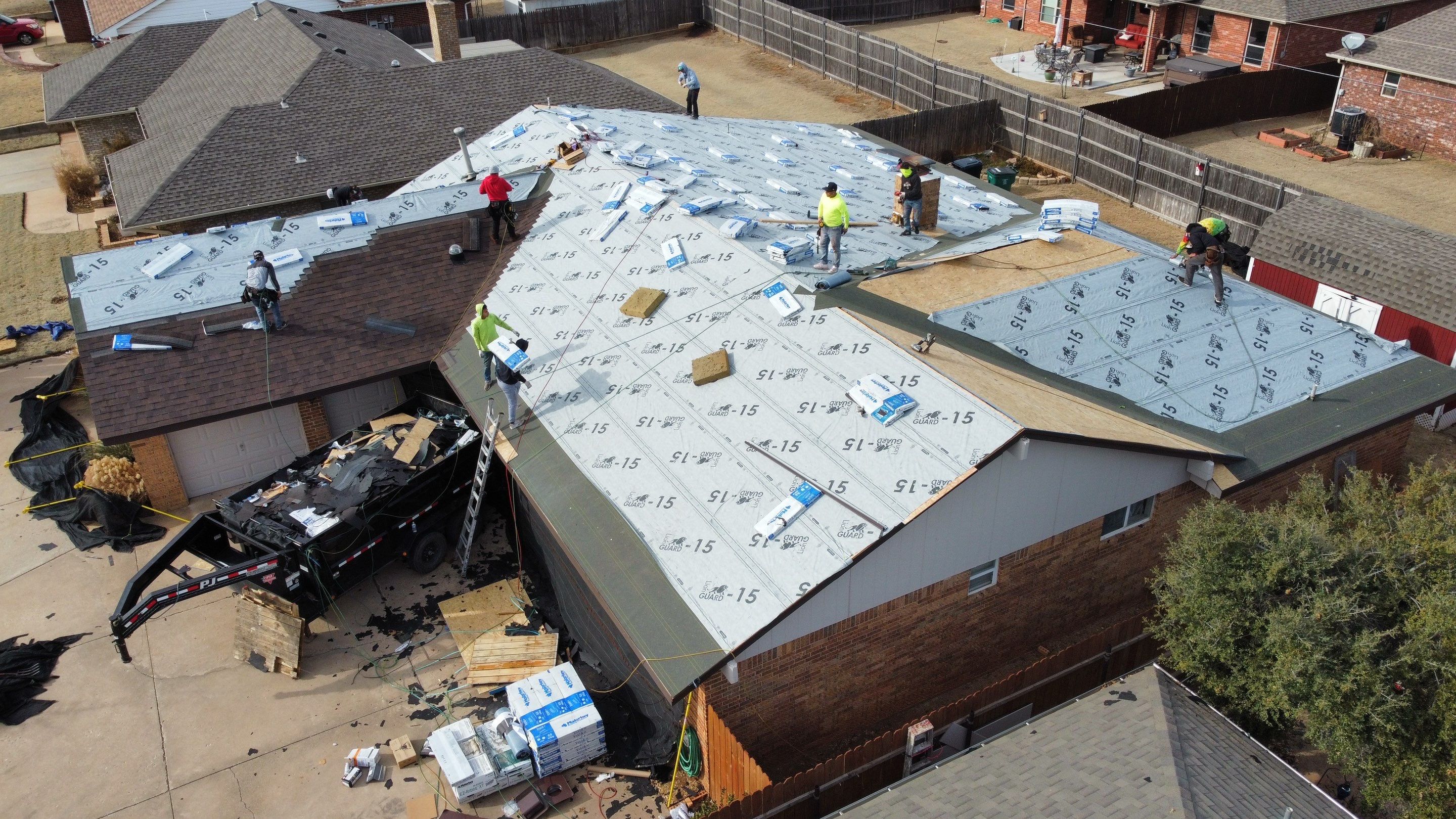 Malarkey Class 3 Antique brown install by Icon Roofing And Construction 