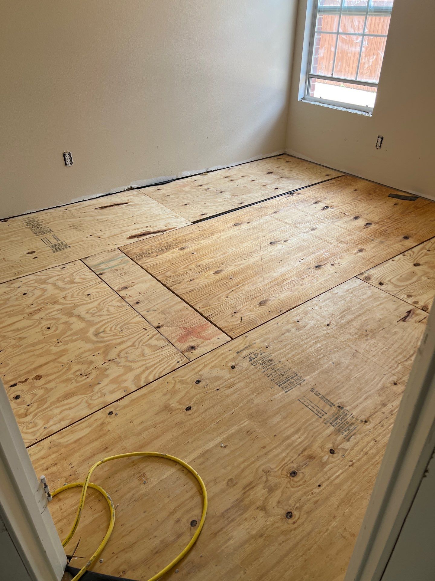 In Progress - Nail Down Prefinished Birch will give this home a warm Western look. by Bernard Hardwood Floors
