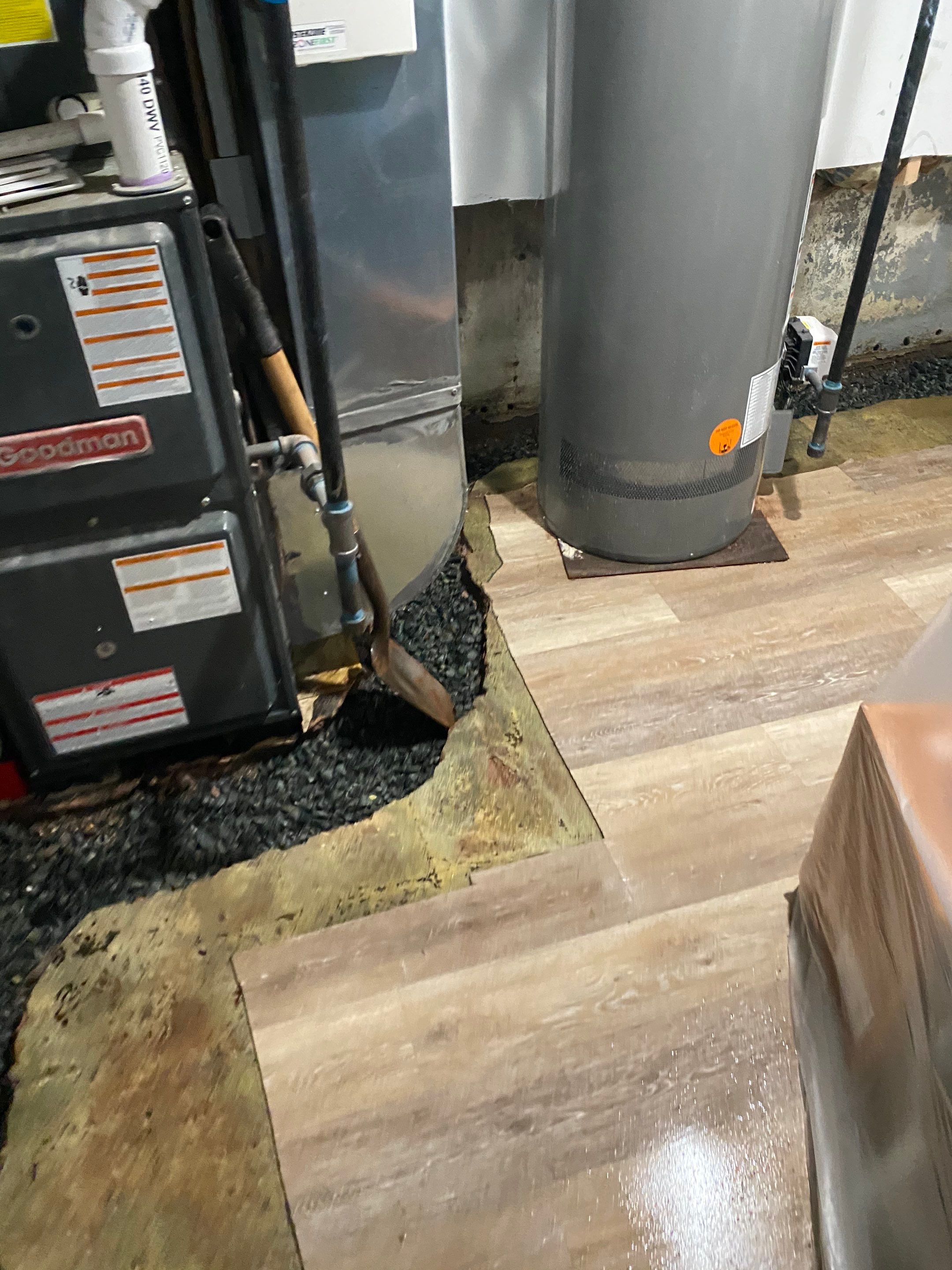 Interior French Drain Job in Lyndhurst, NJ by Pure Service Pro, LLC 