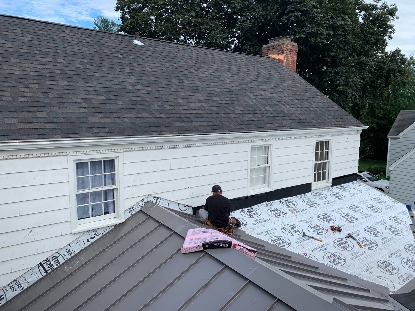 Residential Roofing Installation using Owens Corning TruDefinition by A Plus Exterior