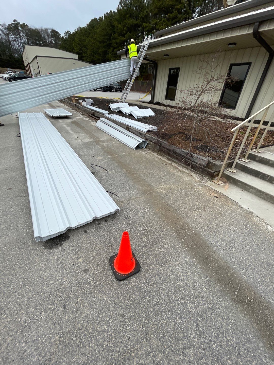 Commercial Metal Roof Project by Mosaic Roofing Company