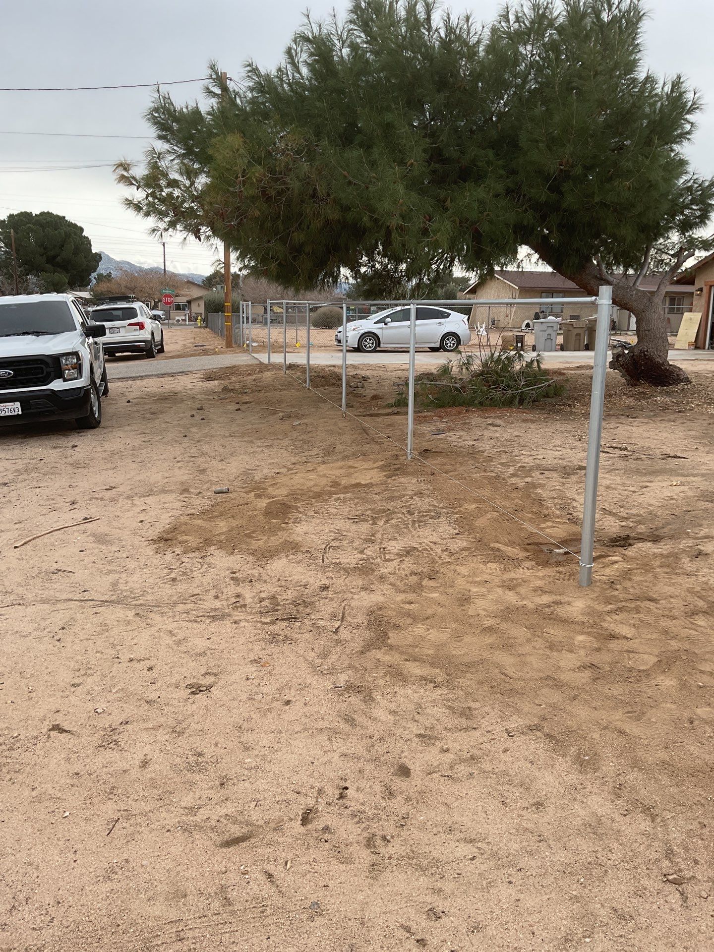 Fence Installation using chain -link by Fence Guys Inc. 